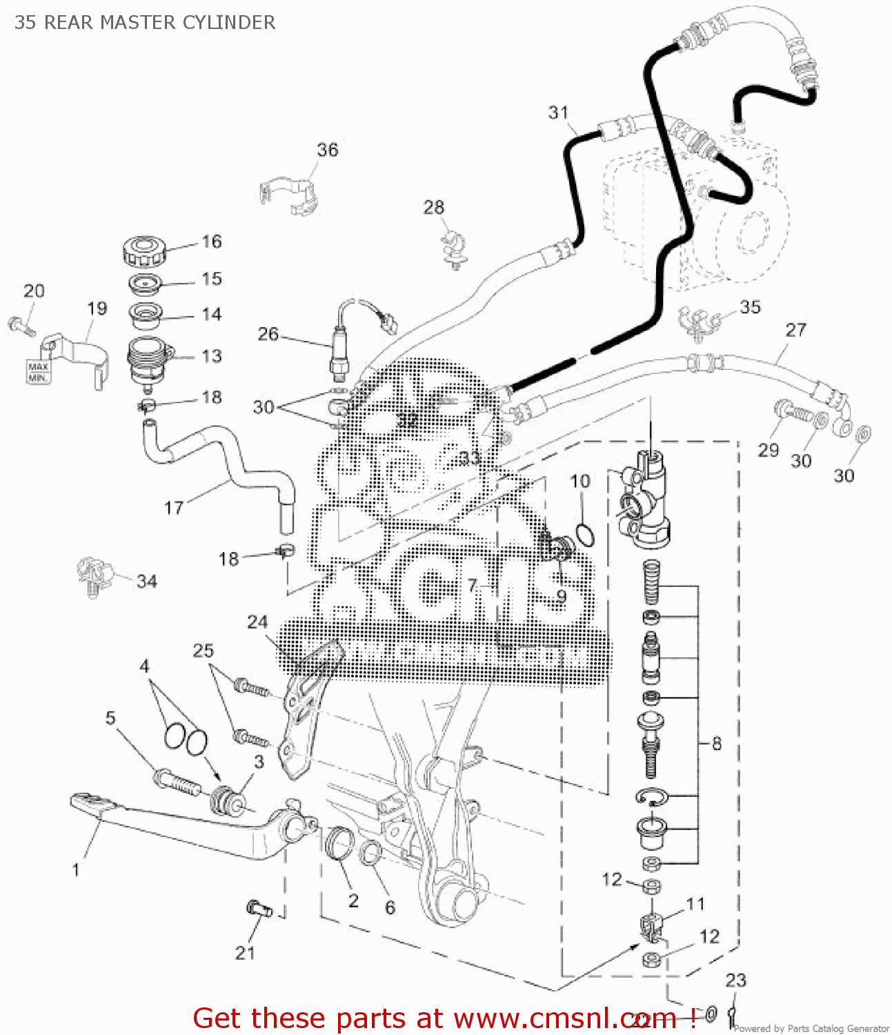 11-16 6.7L Ford Powerstroke Coolant Reservoir Hose