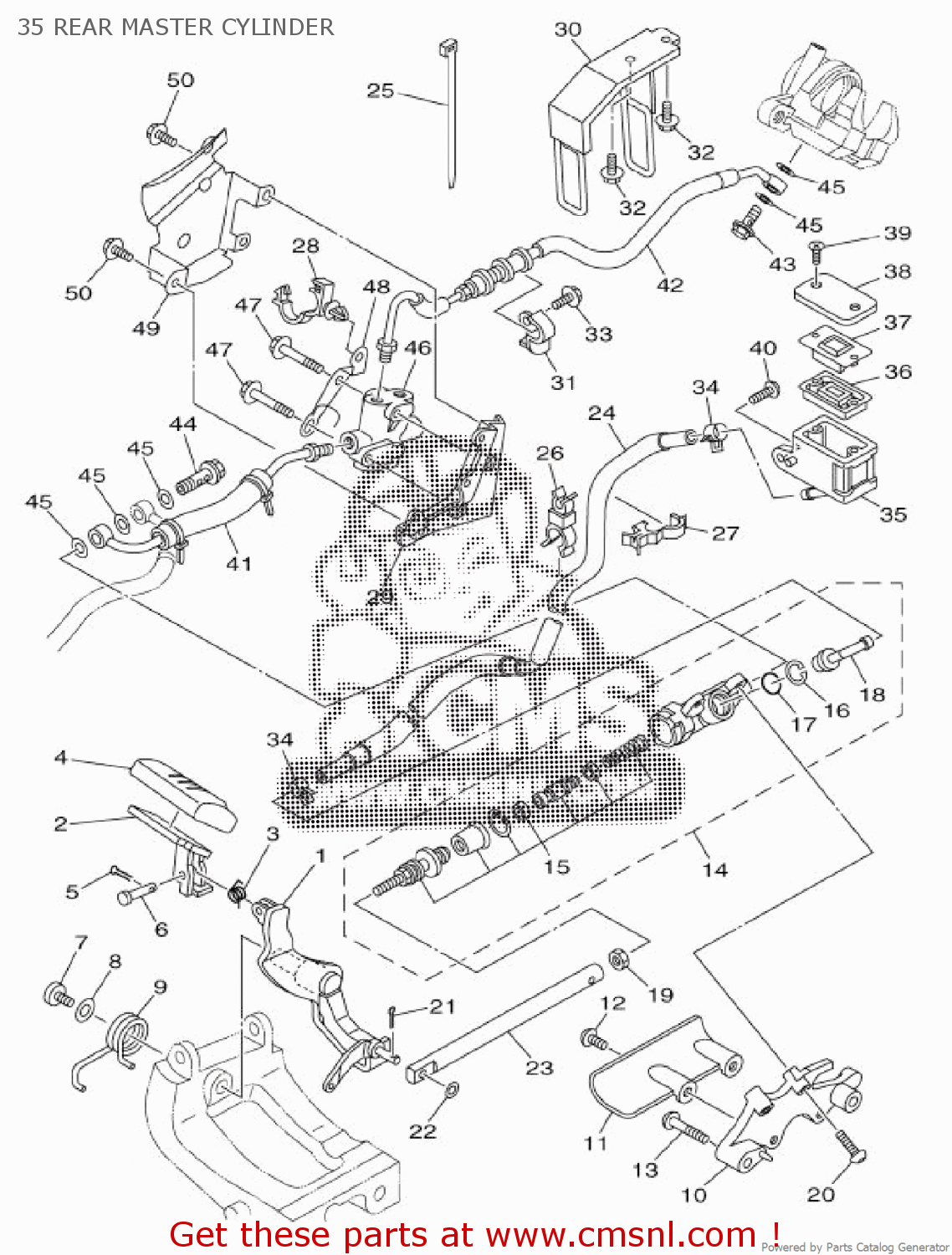 Yamaha RR. MASTER CYLINDER ASSY. 1CR2583V00 Yamaha RR. MASTER CYLINDER ASSY. 1CR2583V00