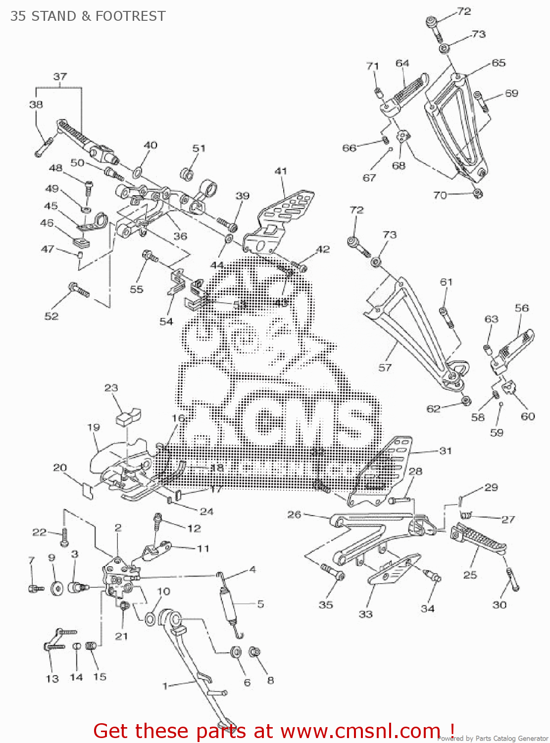 2C02741L10: Bracket 4 Yamaha - buy the 2C0-2741L-10 at CMSNL