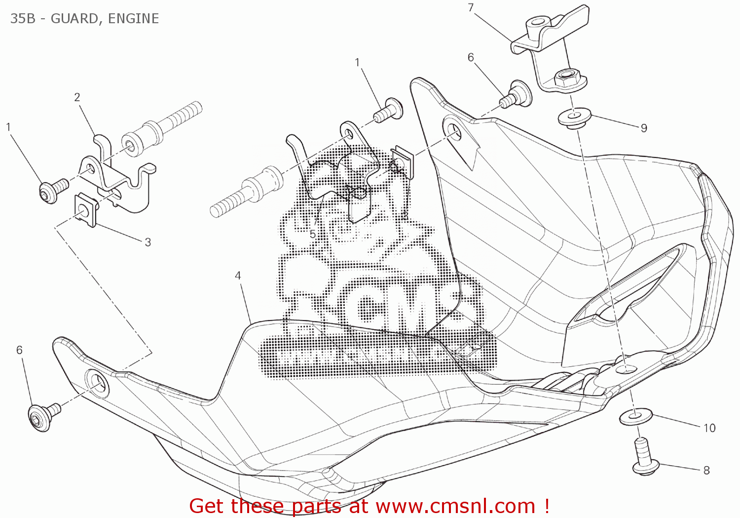 4601B851A Guard, Engine Ducati buy the 4601B851A at CMSNL