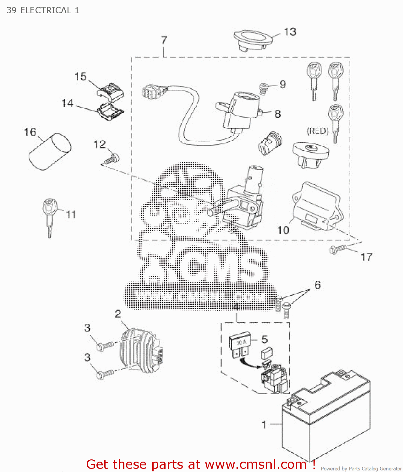 2DLH591A00 Engine Control Unit Assy Yamaha buy the 2DLH591A0000