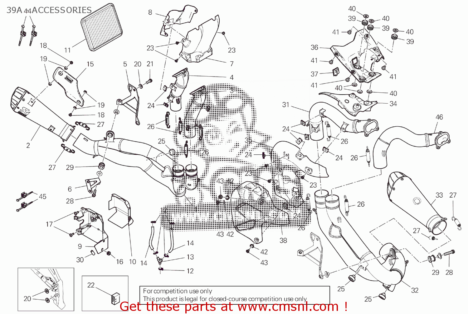 Ducati HEAT GUARD 97410211B Ducati HEAT GUARD 97410211B