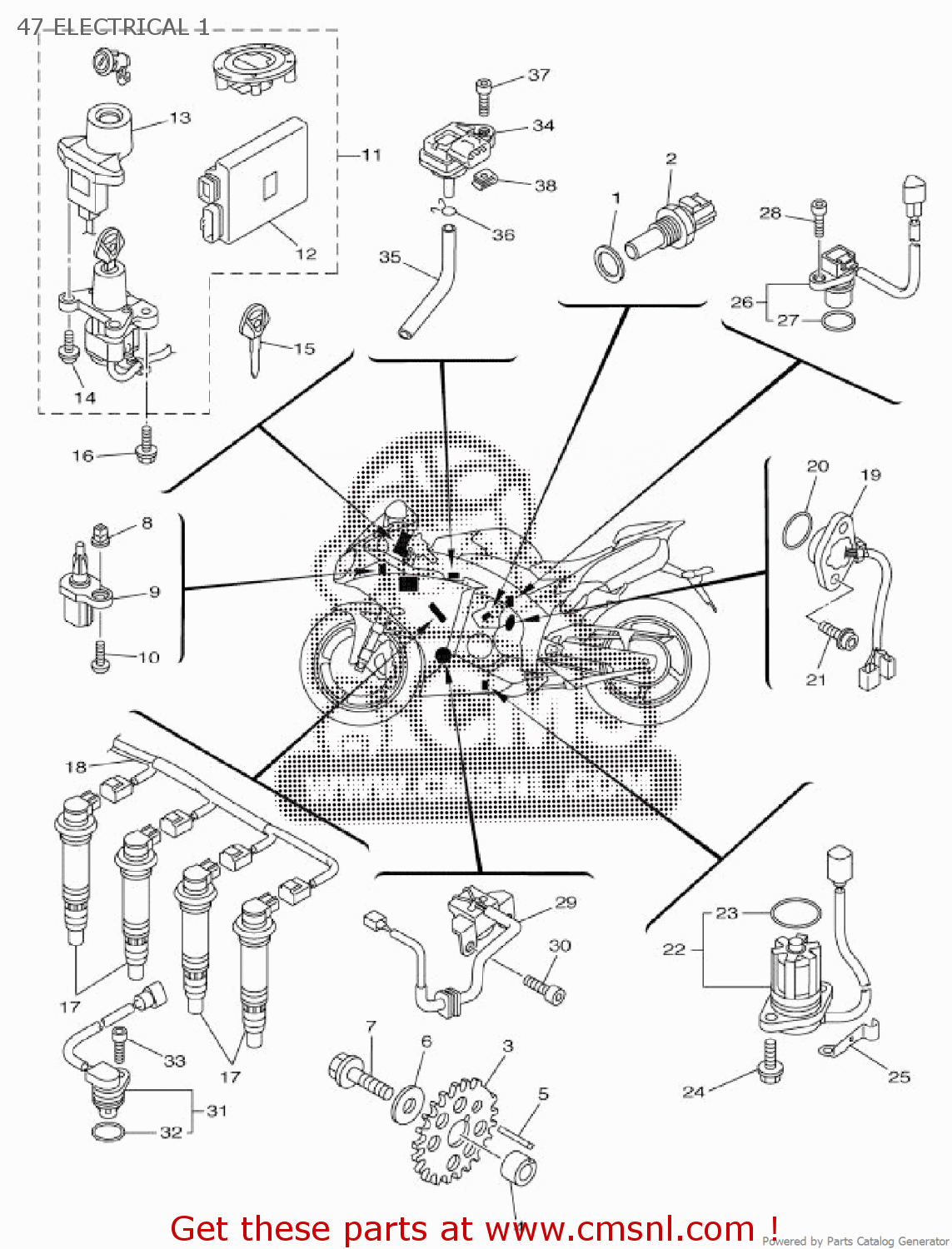 14B8255P20: Immobilizer. Unit Comp. Yamaha - buy the 14B-8255P-20-00 at ...