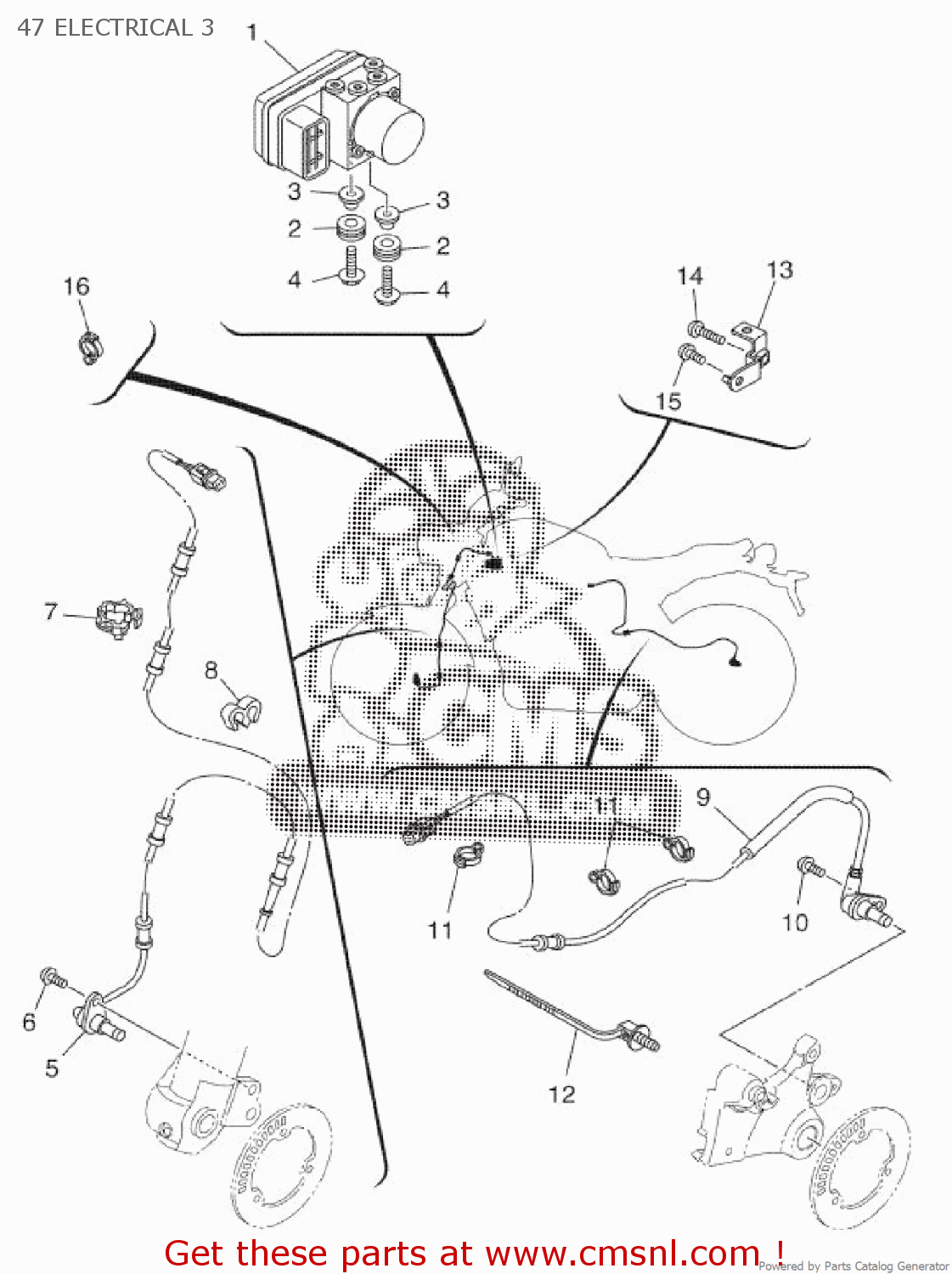 B348593009: Hydraulic Unit Assy Yamaha - buy the B34-85930-09-00 at CMSNL