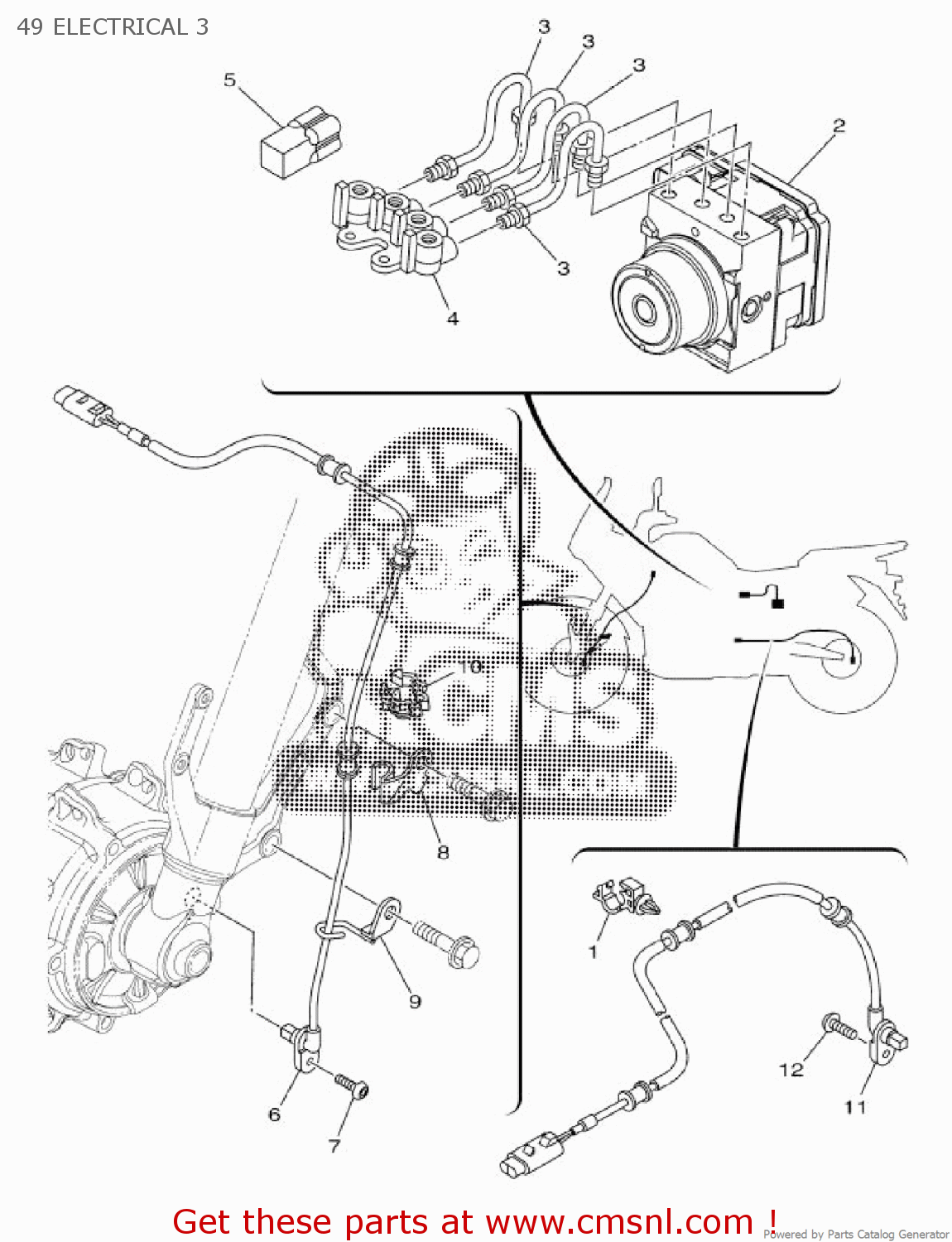 23P8593009: Hydraulic Unit Assy Yamaha - buy the 23P-85930-09-00 at CMSNL