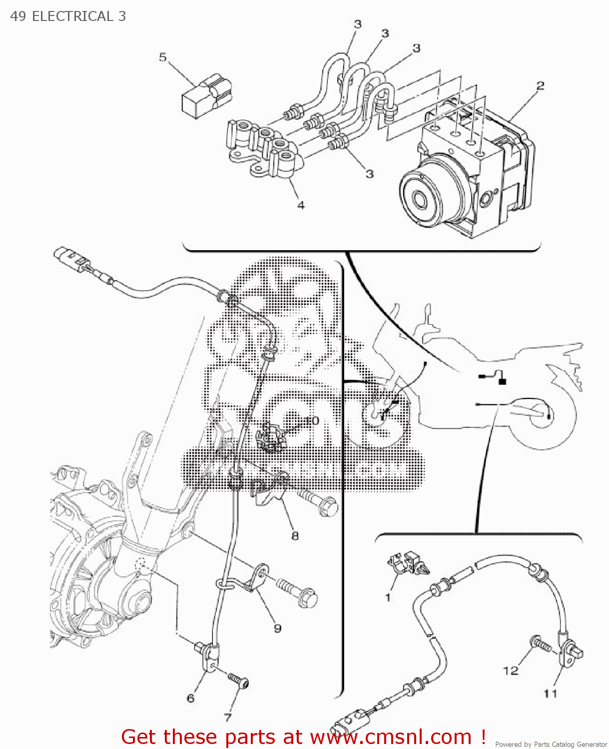 23P8593019: Hydraulic Unit Assy Yamaha - buy the 23P-85930-19 at CMSNL