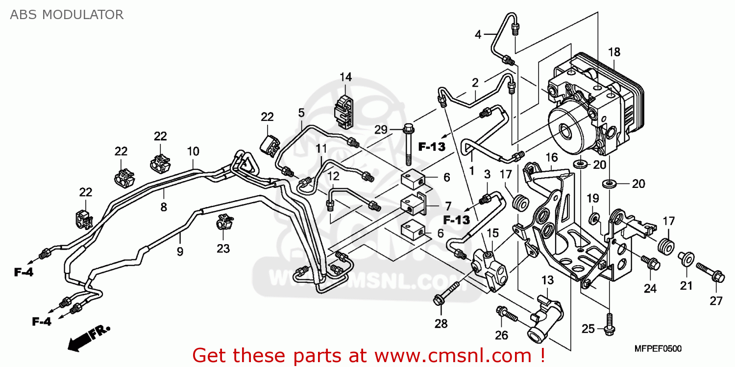 Brkt Abs Modurato For Cb1300a 2010 A Brazil Order At Cmsnl