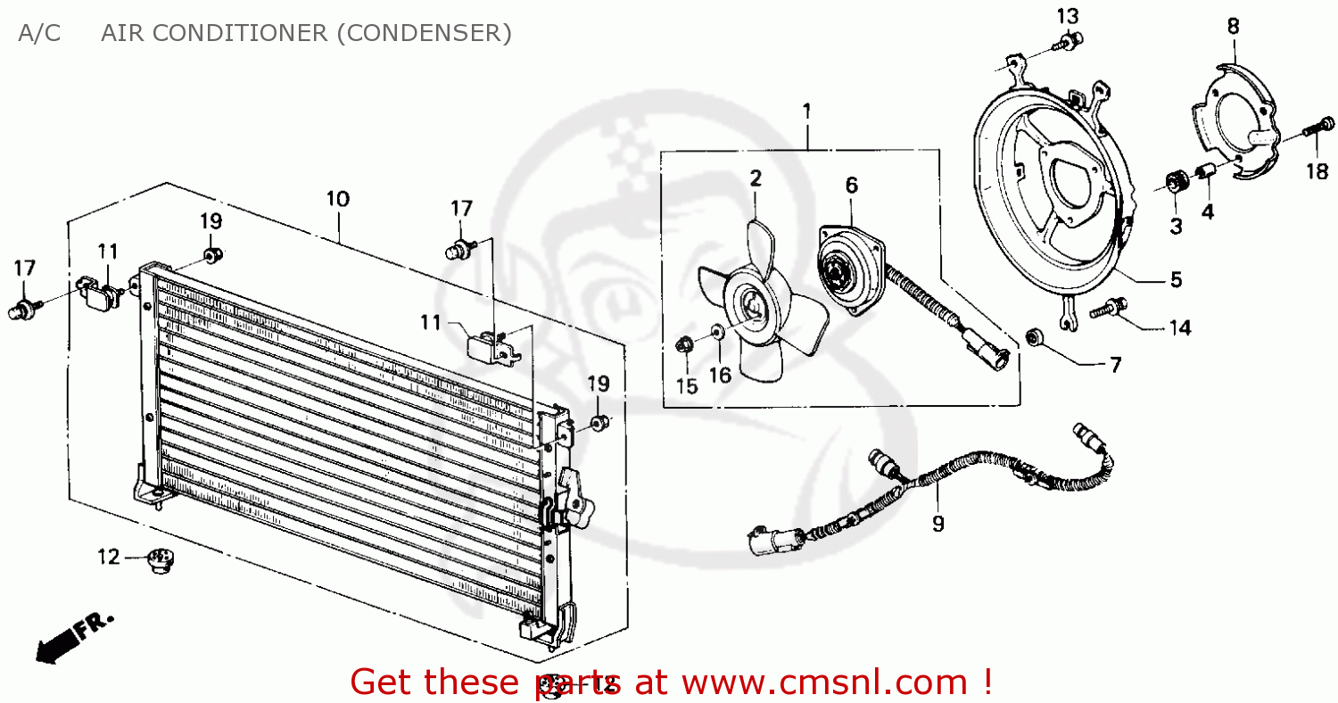 38617PH3950: Collar, Shroud Assy. Honda - buy the 38617-PH3-950 at CMSNL