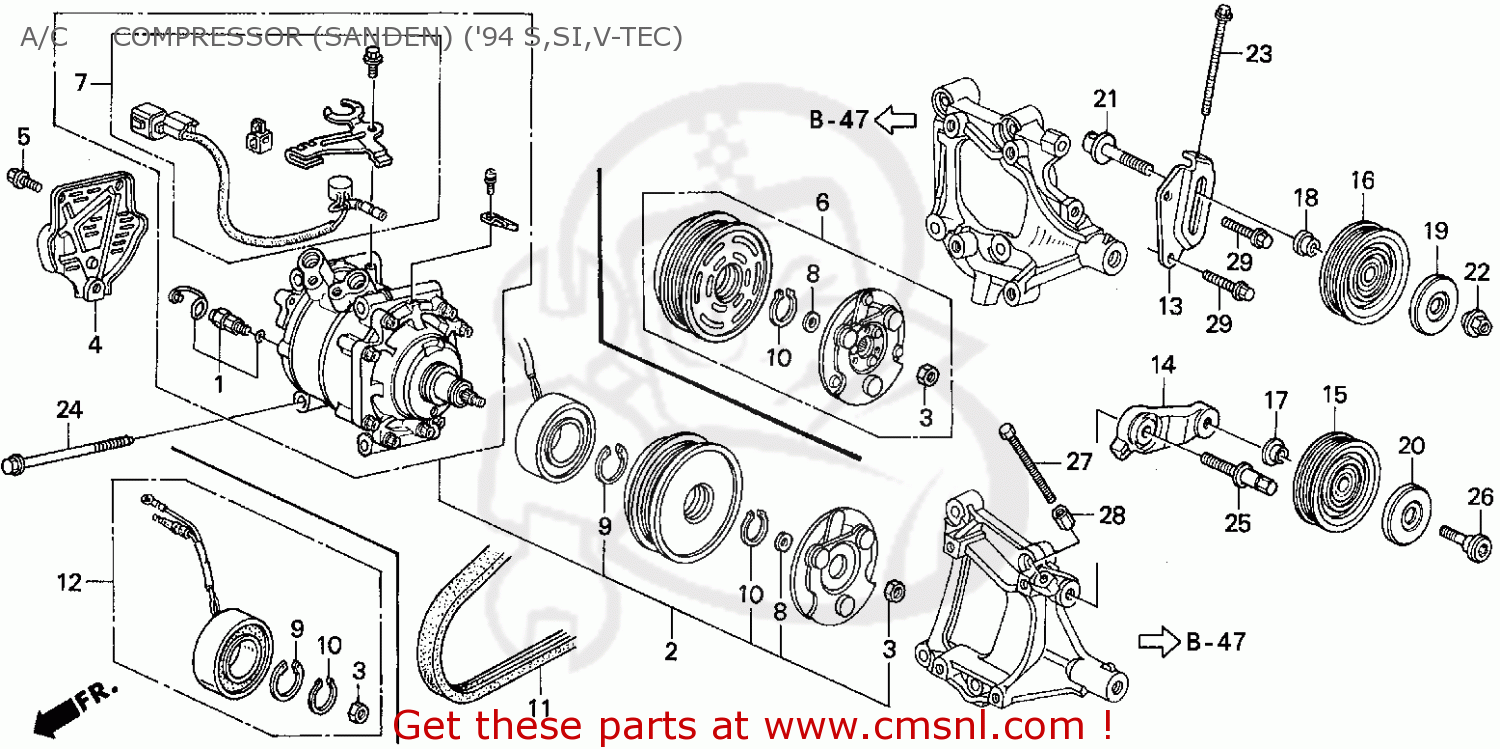 31110PR4003: Belt,acg Honda - buy the 31110-PR4-003 at CMSNL