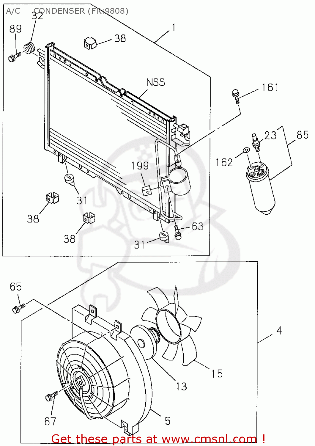 8971432560 Shroud, Fan Motor Honda buy the 8971432560 at CMSNL