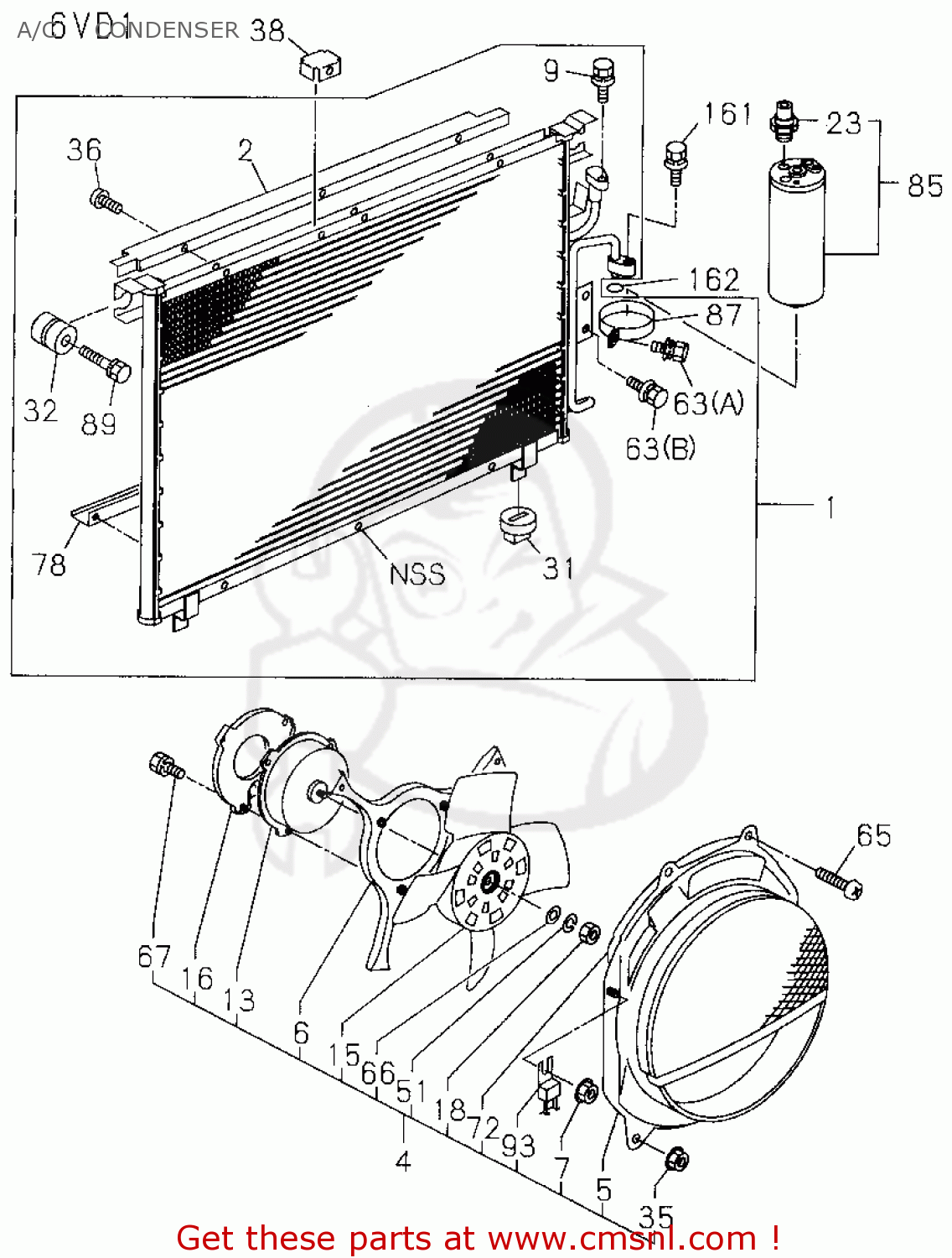 8970948740 Condenser Honda buy the 8970948740 at CMSNL