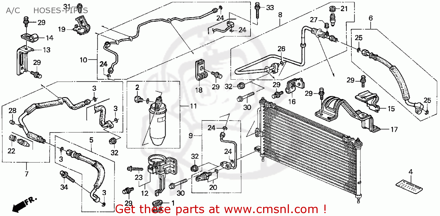 80325SS0003: Pipe Discharge Honda - buy the 80325-SS0-003 at CMSNL