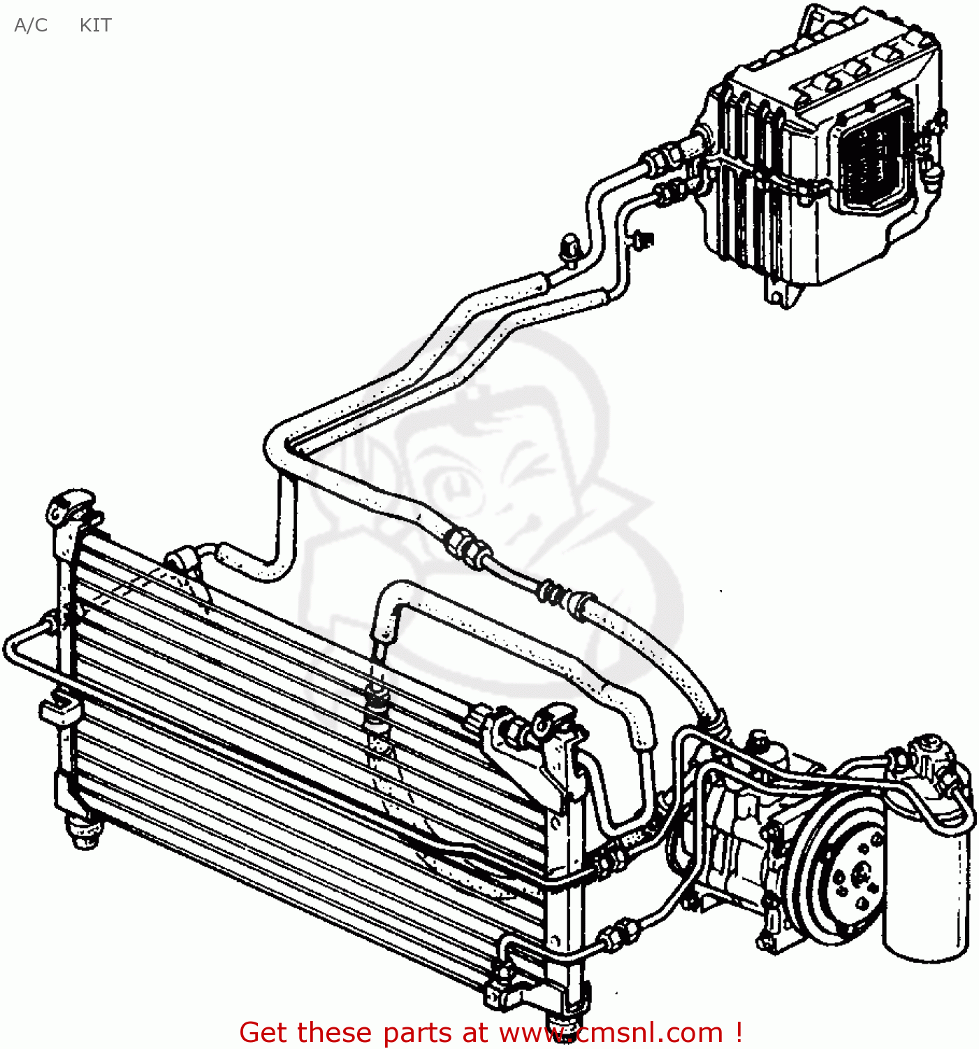 Air Conditioner For Crx 1989 K 2dr Si Ka Kl Order At Cmsnl