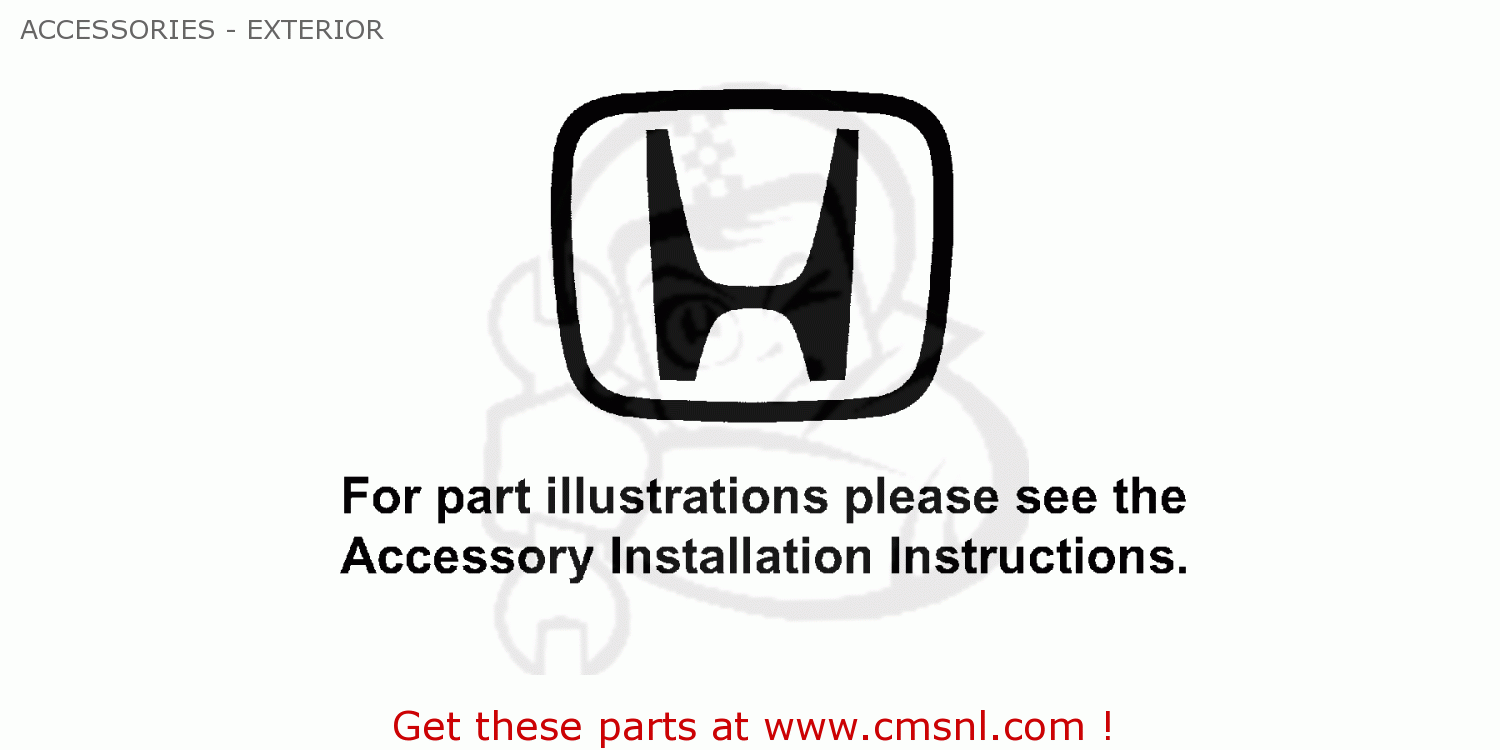 08F13S8410012 Protr, Rr. Spoiler Honda buy the 08F13S8410012 at CMSNL