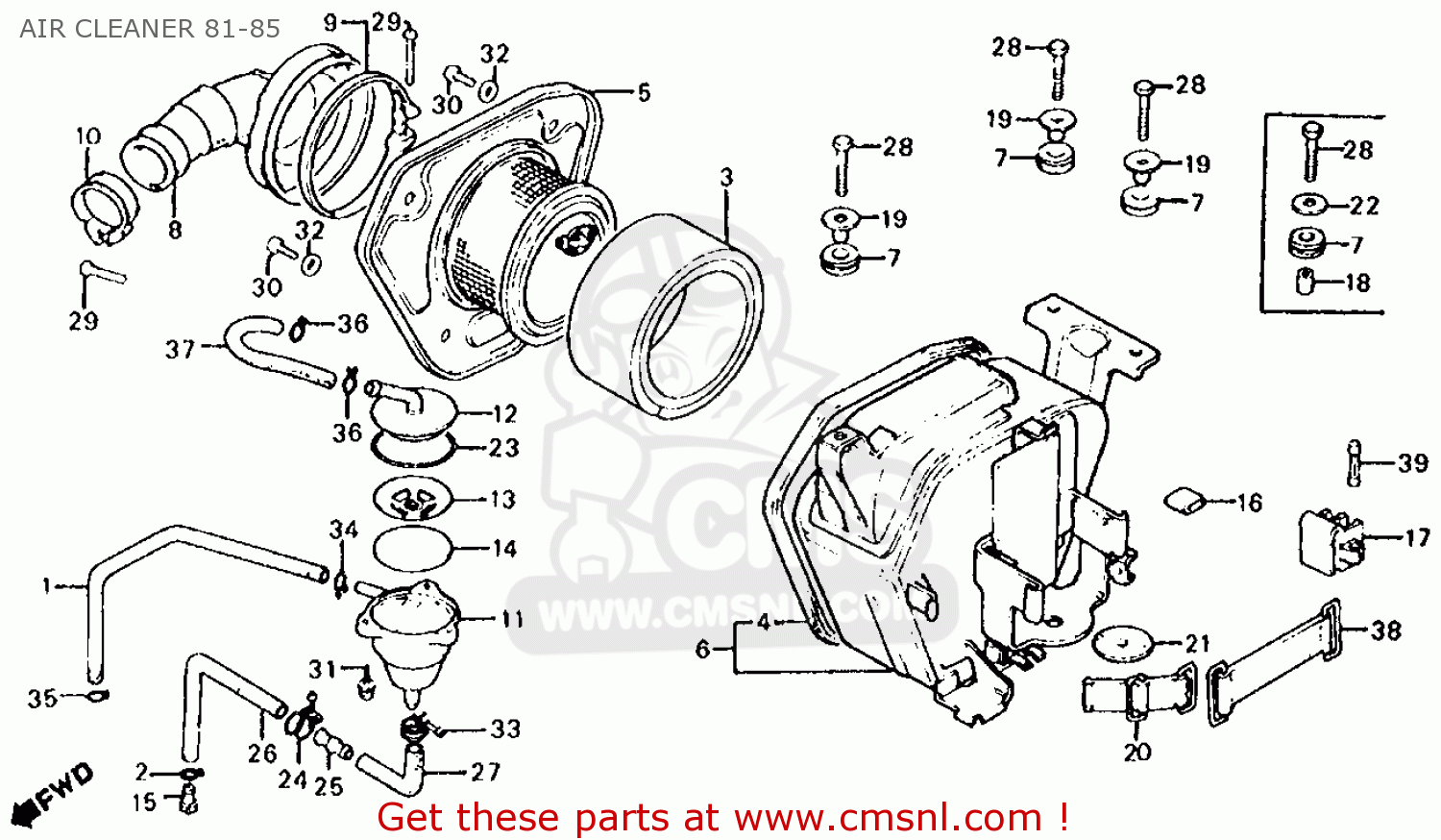 17230ka8770: Housing, Air Cleaner Honda - Buy The 17230-ka8-770 At Cmsnl