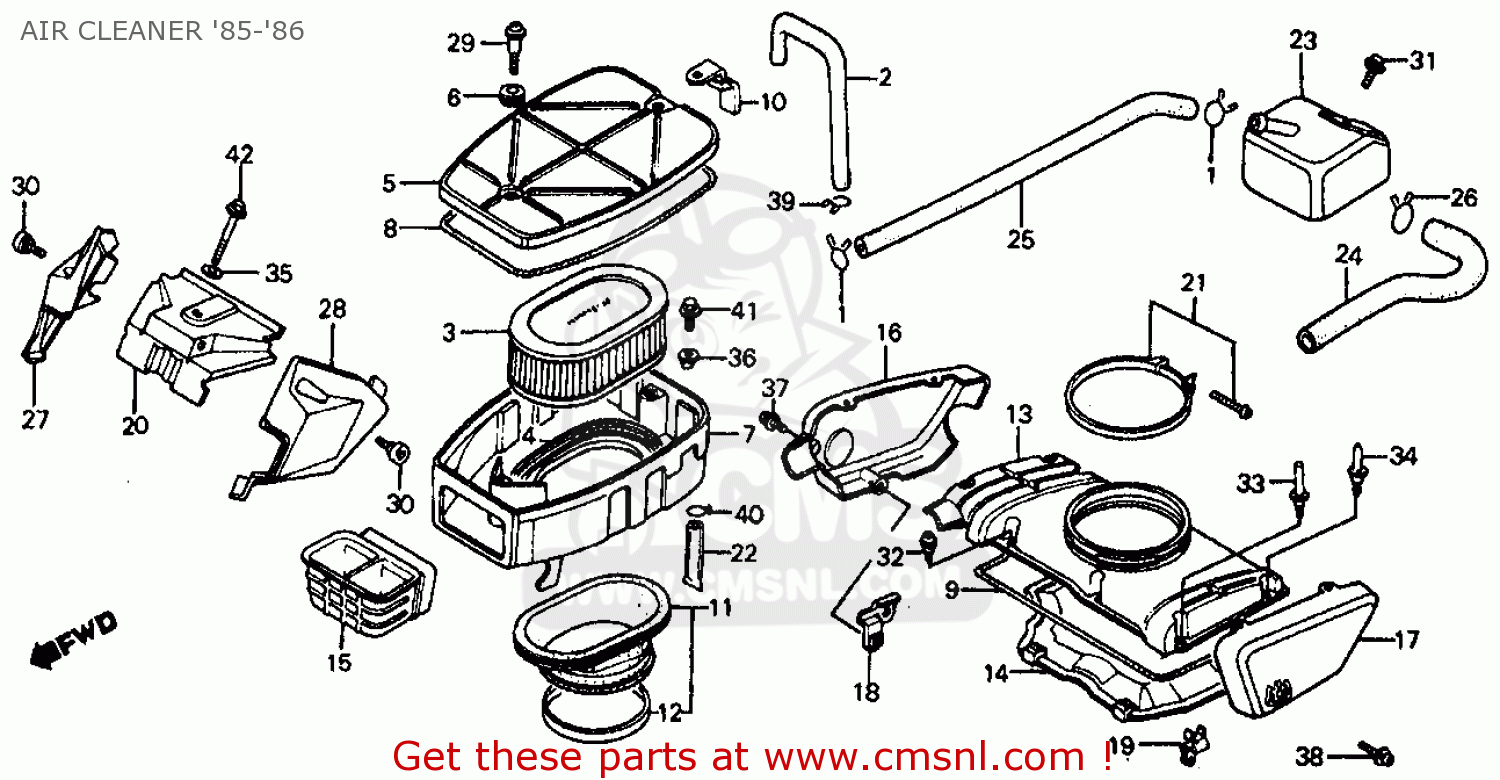 17230MK3000: Case,air Cleaner Honda - buy the 17230-MK3-000 at CMSNL