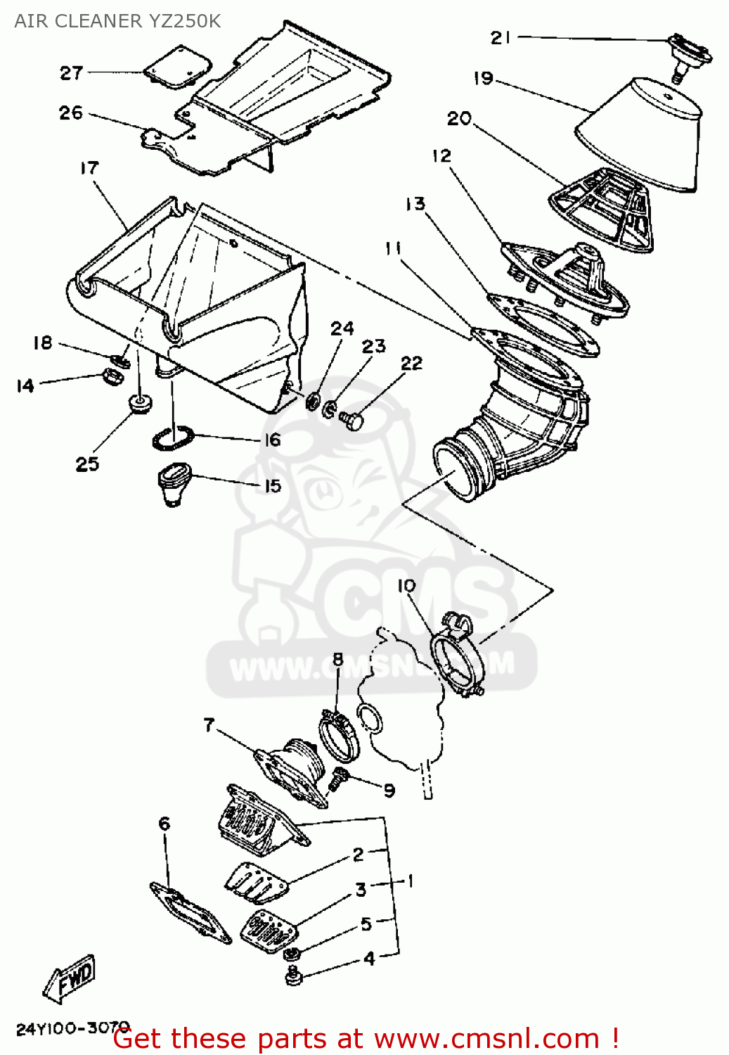 23X1441200: Cap, Case Yamaha - buy the 23X-14412-00-00 at CMSNL