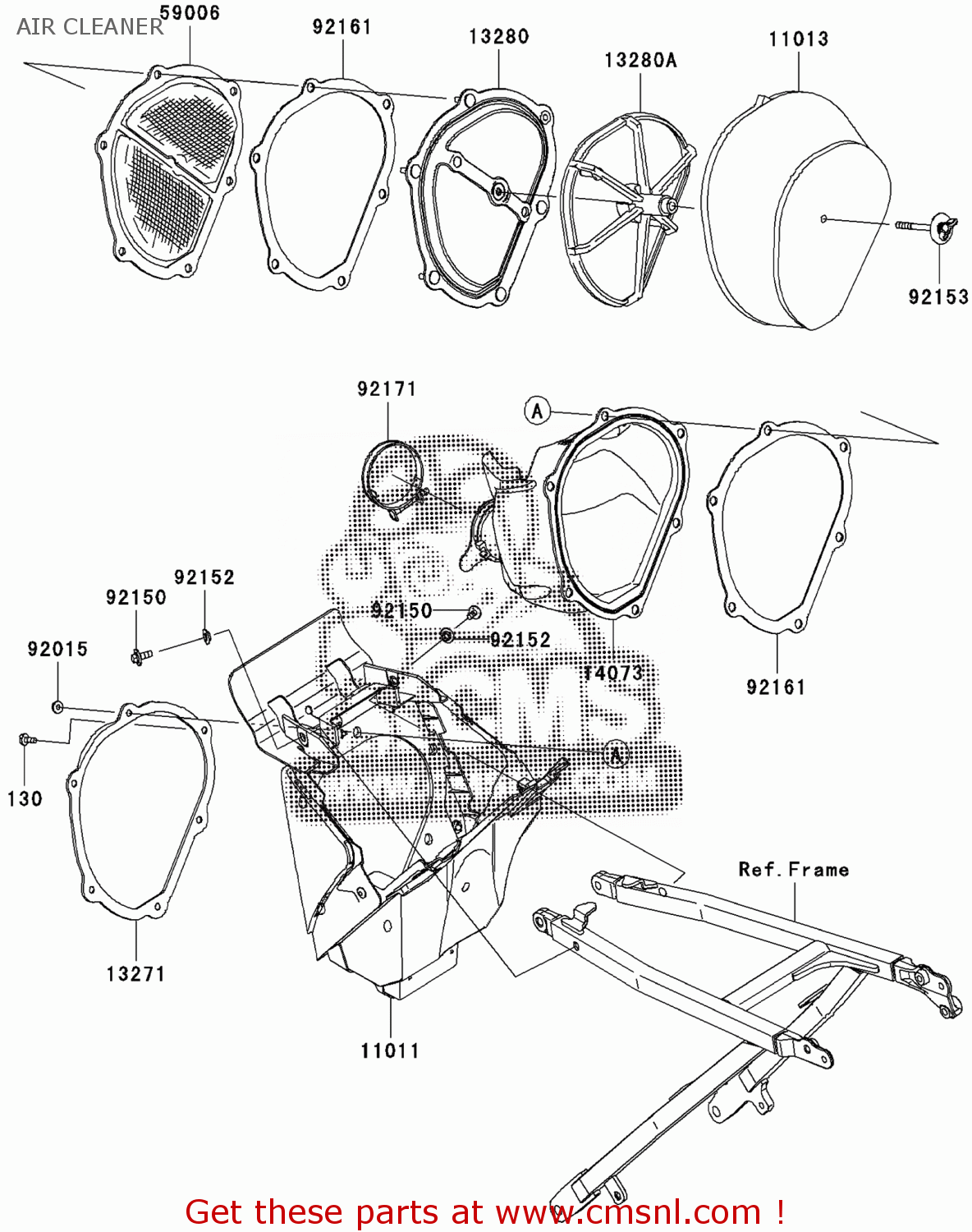 Kawasaki DUCT 140730710 Kawasaki DUCT 140730710