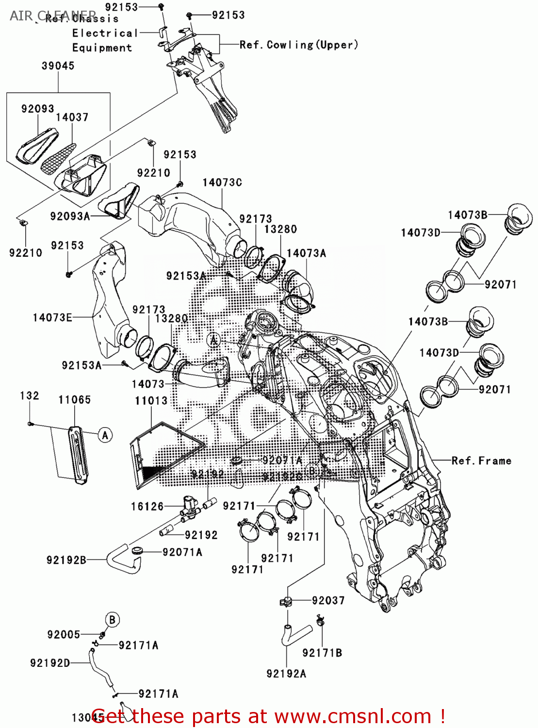 140730842 Duct,ram Air,rh Kawasaki buy the 140730842 at CMSNL