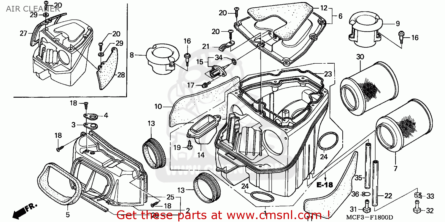 Honda CASE COMP,AIR/C 17221MCFD00