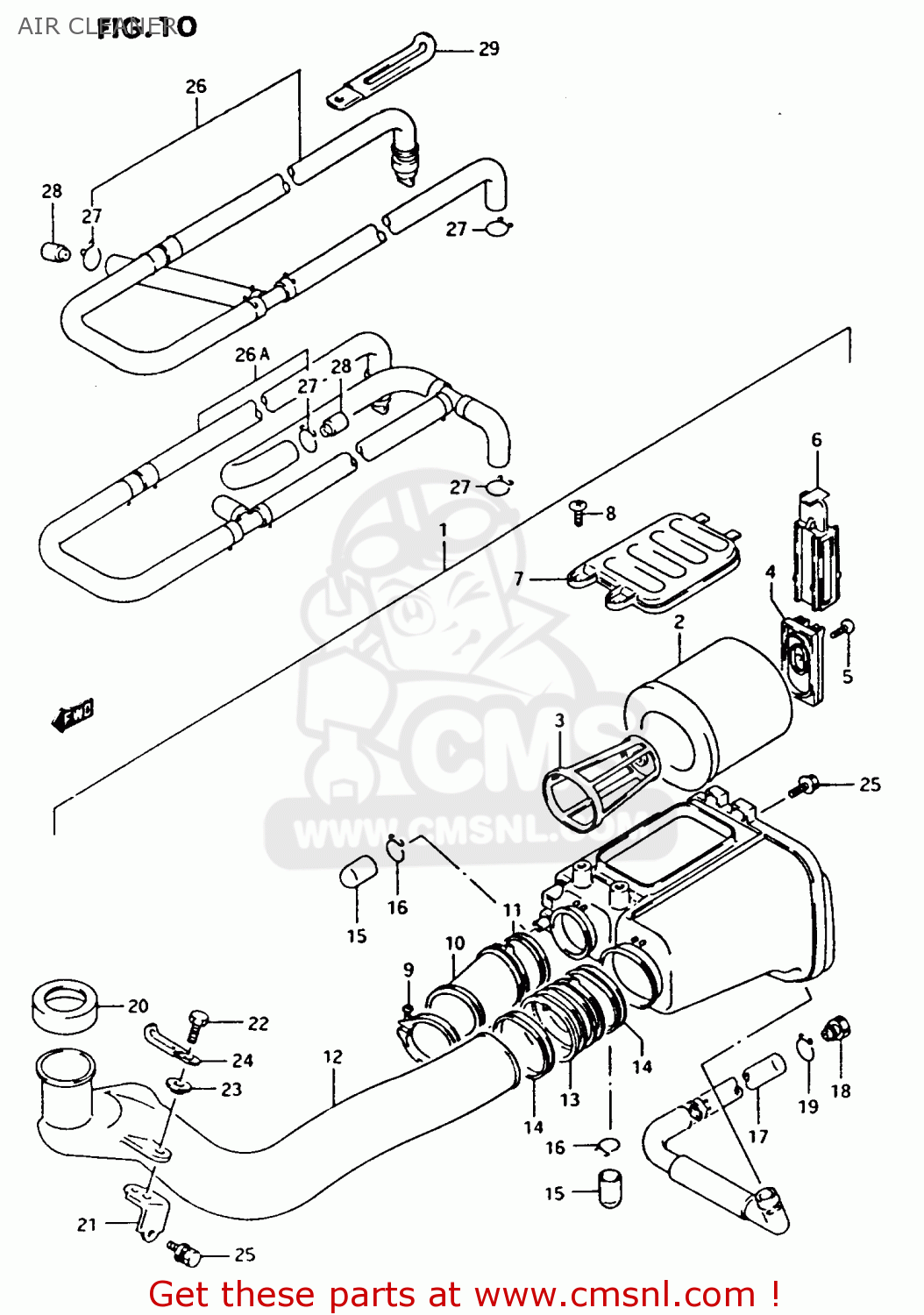 1370019B80: Cleaner Assembly,air Suzuki - buy the 13700-19B80 at CMSNL