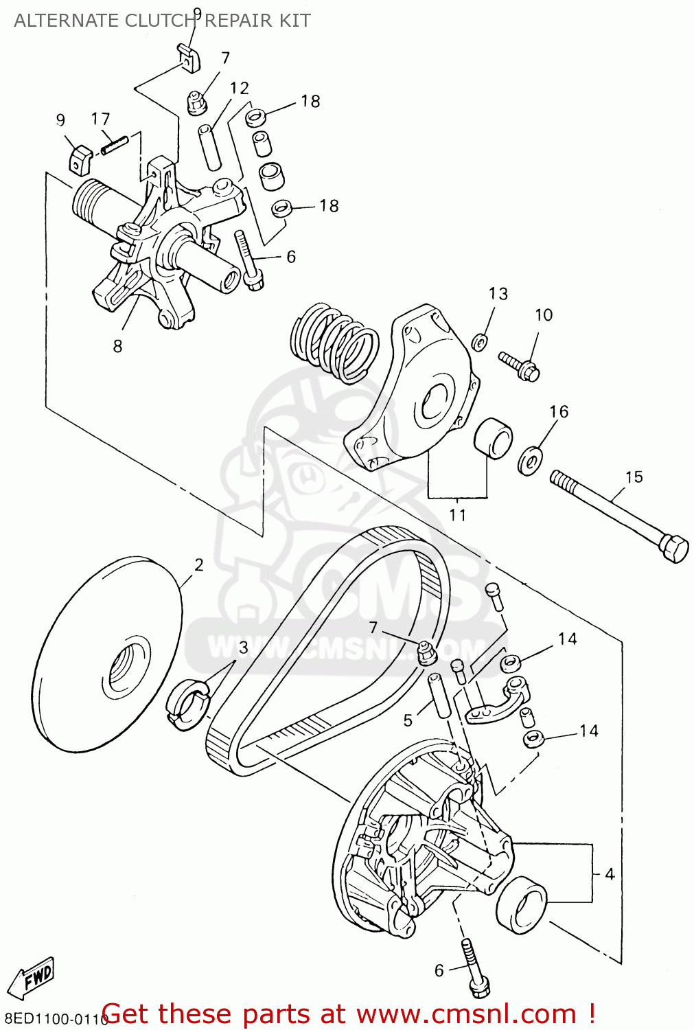 8DSW176G00 Clutch Repair Kit Yamaha buy the 8DSW176G00 at CMSNL