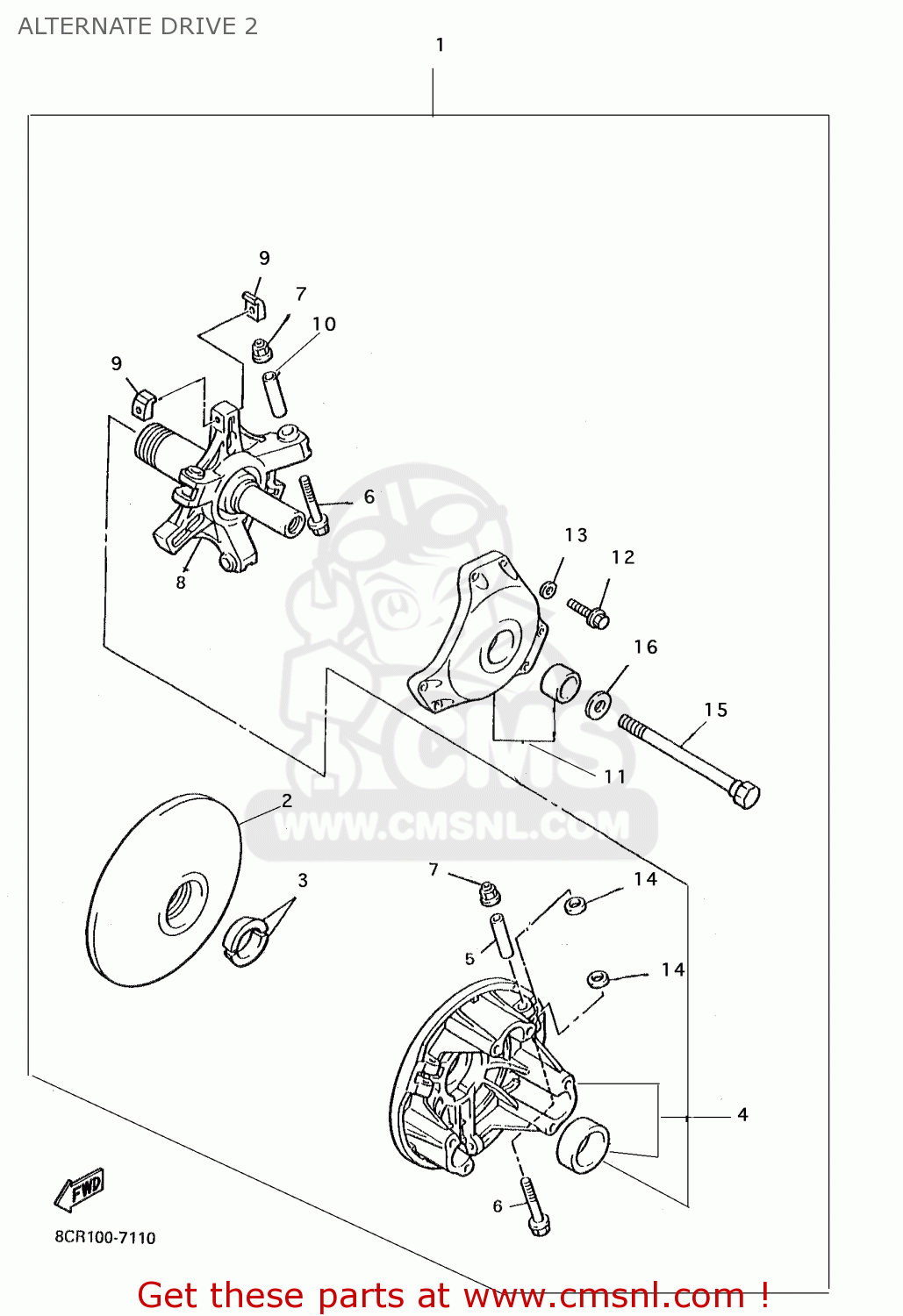 thumbnail image 2 of Yamaha OEM Primary Drive Clutch Belt 820-17641-01-00 – Fits Bravo, Enticer, Exciter & Other Vintage Snowmobiles 2 of 13