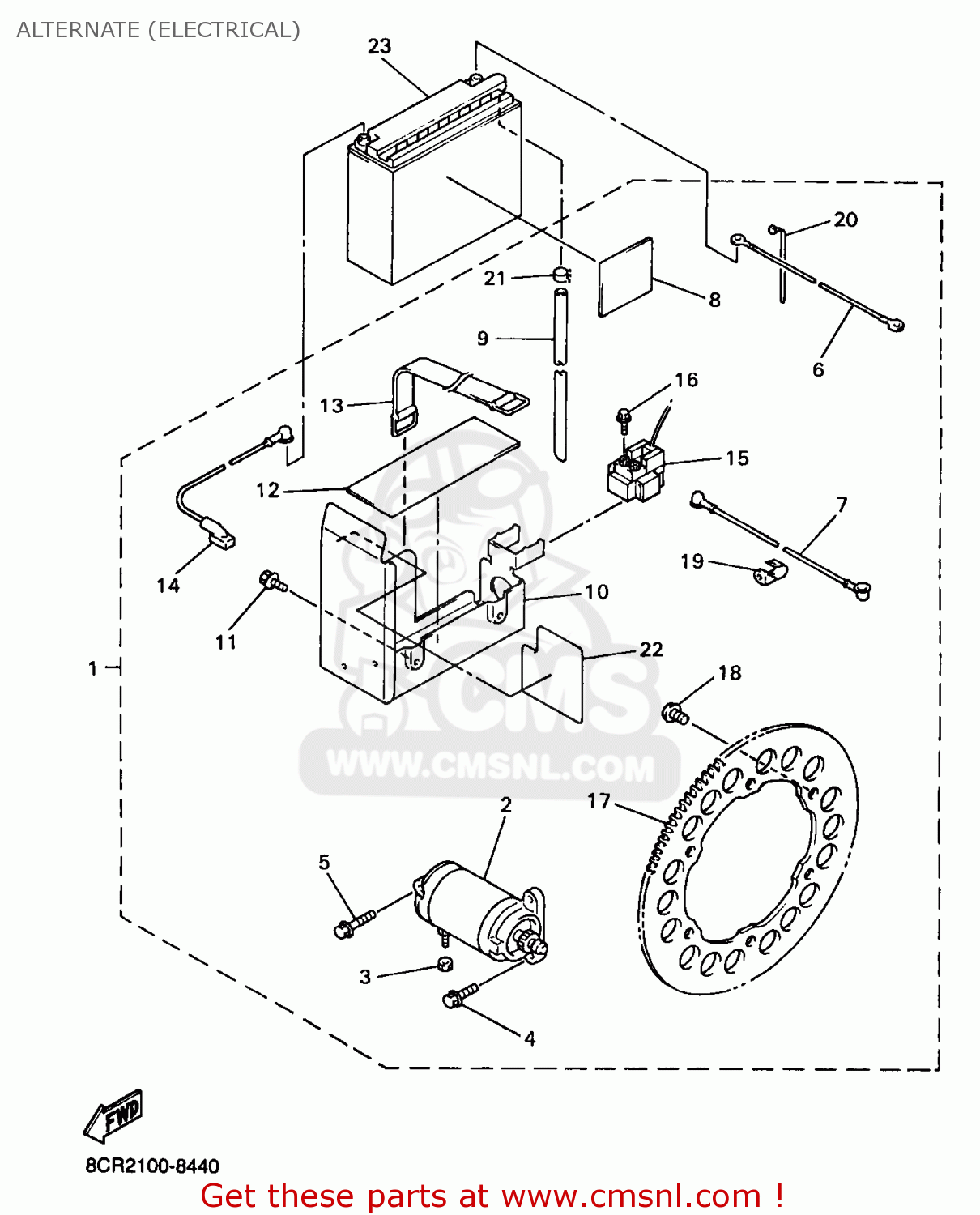 8CRW818002KT Starter Set With Battery Yamaha buy the 8CRW818002KT at CMSNL
