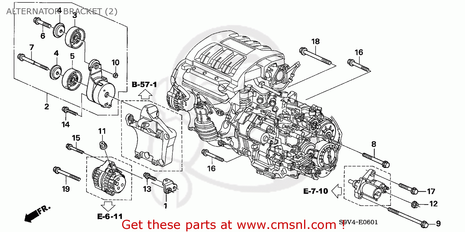 31190RCAA02: Pulley Comp,idler Honda - buy the 31190-RCA-A02 at CMSNL