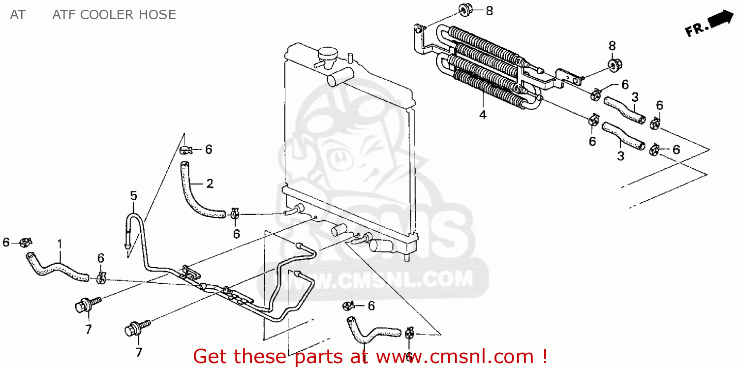 25520P2AA01 Pipe Comp,atf Coo Honda buy the 25520P2AA01 at CMSNL