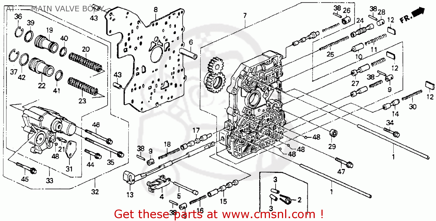 27105PX4700 Main Valve Body S Honda buy the 27105PX4700 at CMSNL