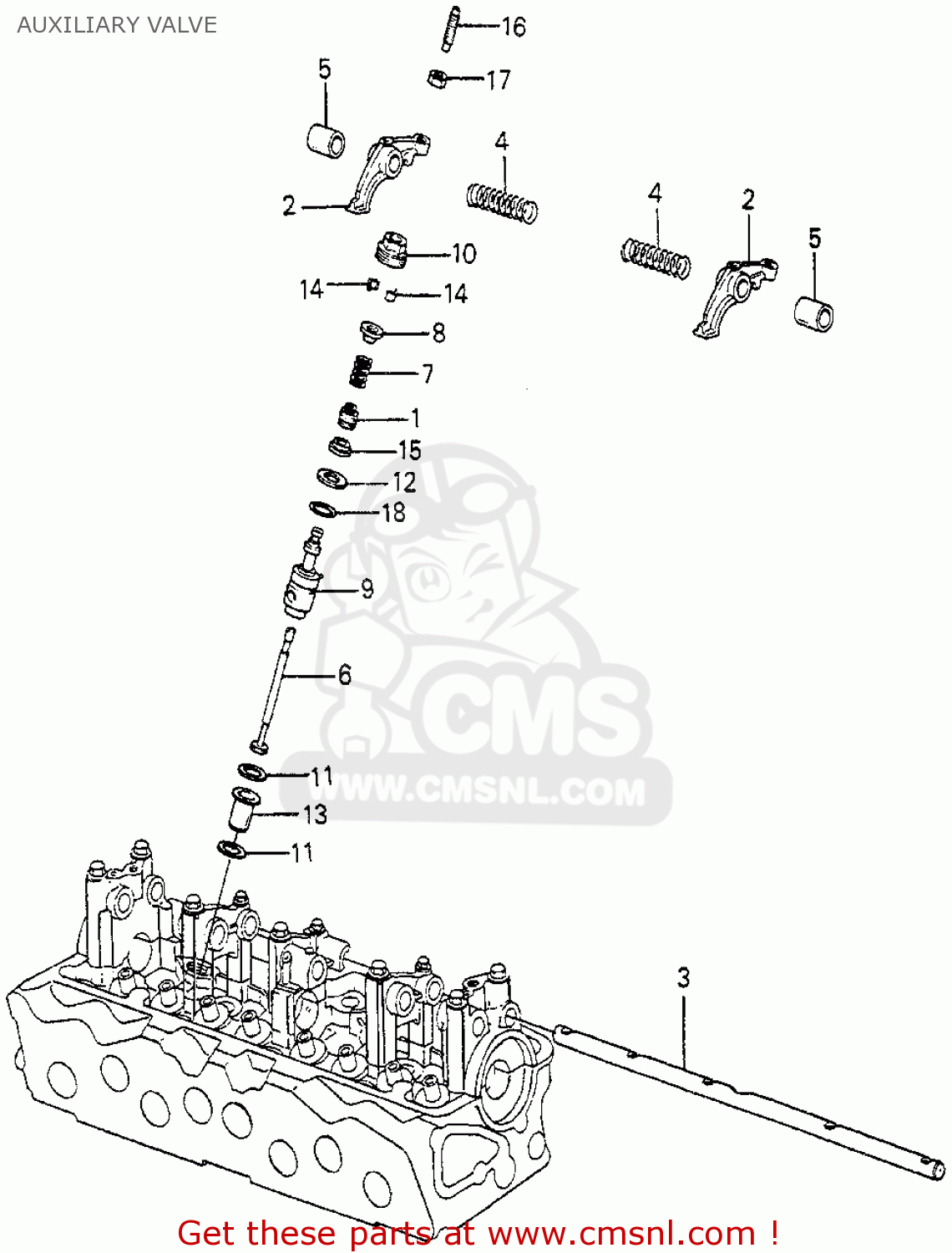 14623PC1000 Arm C, Valve Rocker Honda buy the 14623PC1000 at CMSNL