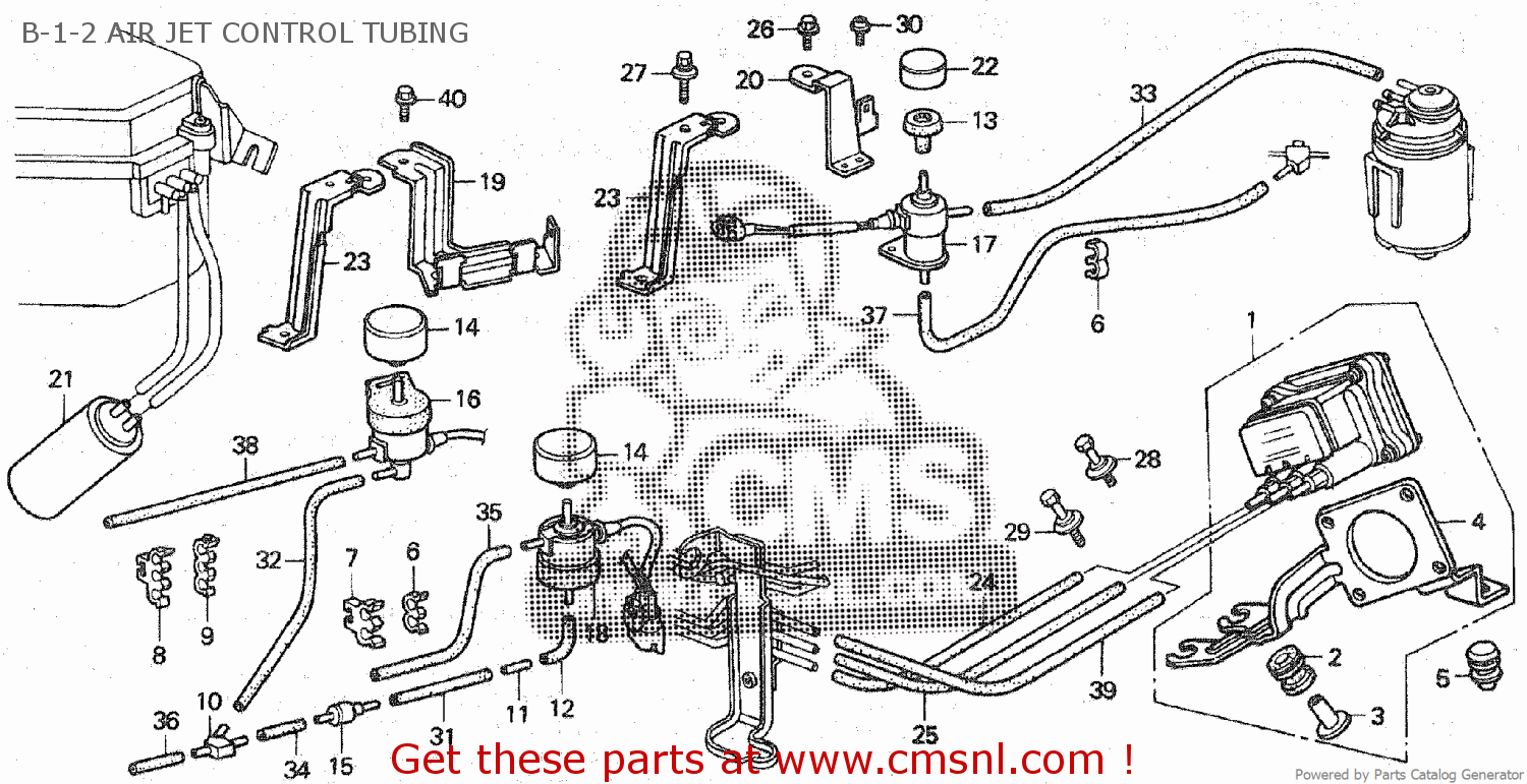 CLAMP, THREE WAY TUBE for PRELUDE 1991 AT - order at CMSNL