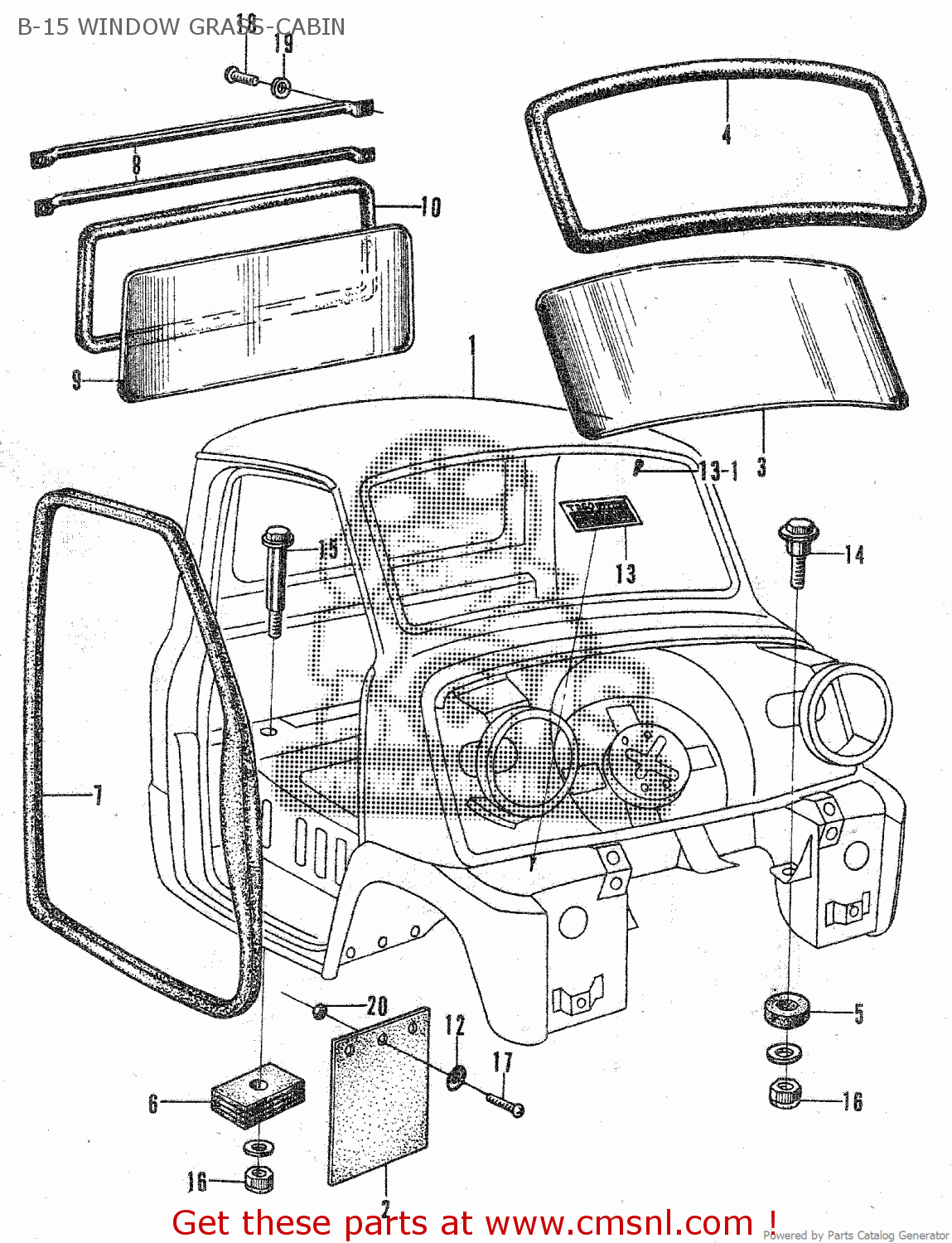 00700500020: Cabin Assy. Honda - buy the 00700-500-020 at CMSNL