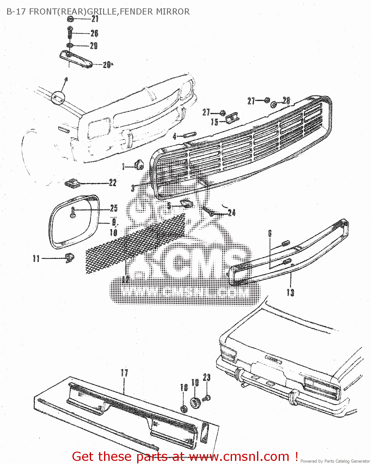Grille De Mouillage Bas Gauche Pour Automobile - Référence 623876482R, Neuf