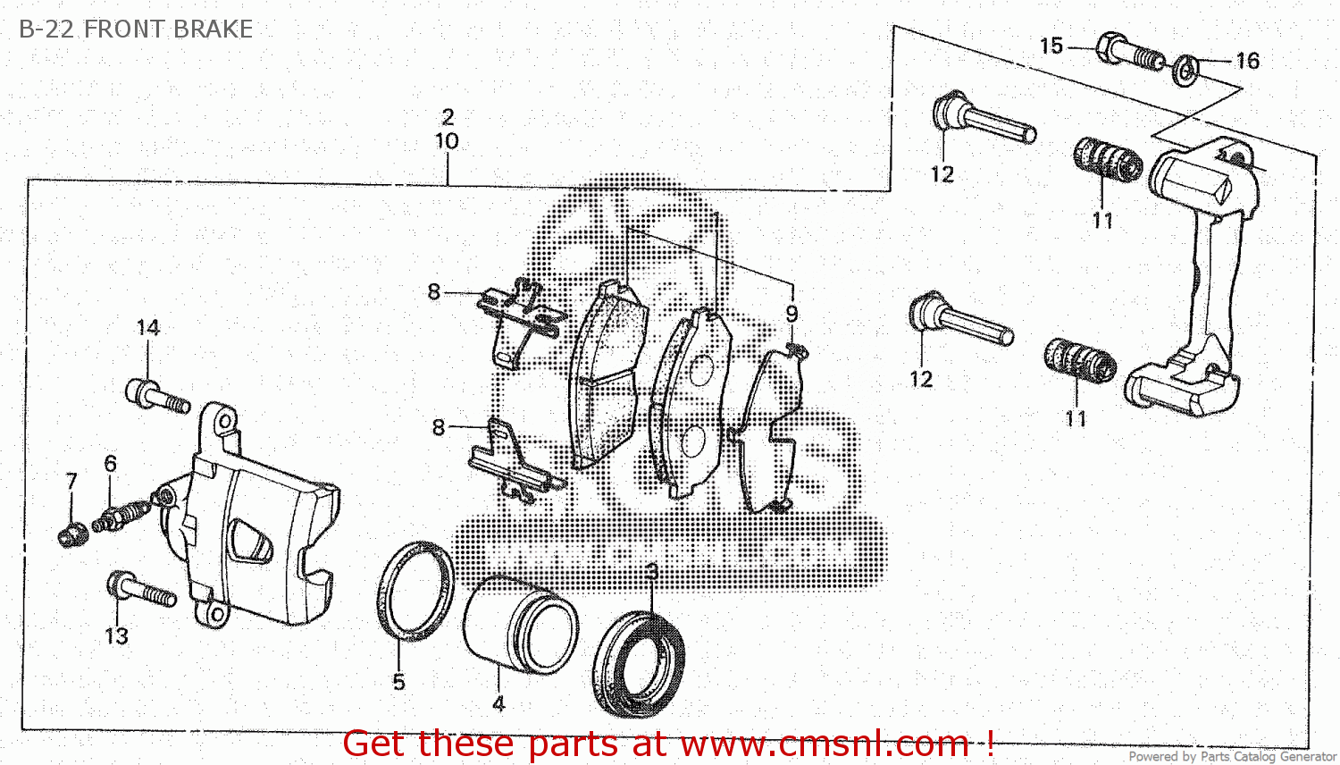 45230SA0672 Caliper Assy.,l. Honda buy the 45230SA0672 at CMSNL