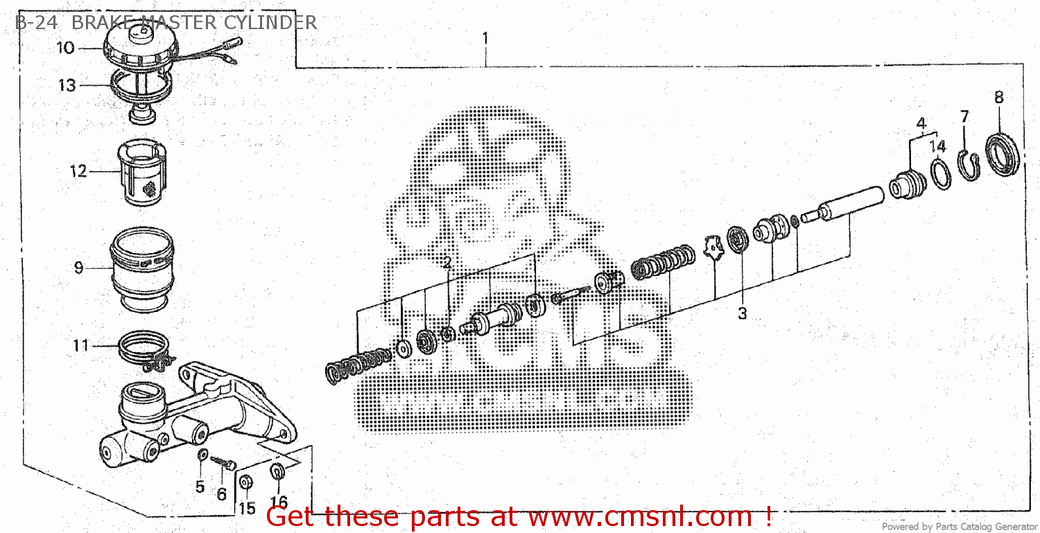 46100SK7003 Master Cylinder A Honda buy the 46100SK7003 at CMSNL