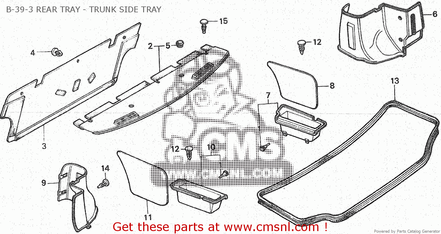 74820692951ZA: Rear Tray*nh-1l Honda - buy the 74820-692-951ZA at CMSNL