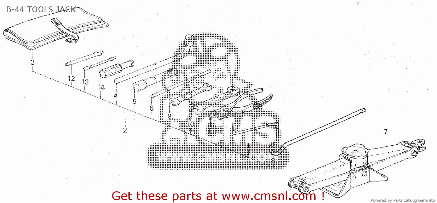 89000SE3900 Tool Set (sunroof Honda buy the 89000SE3900 at CMSNL