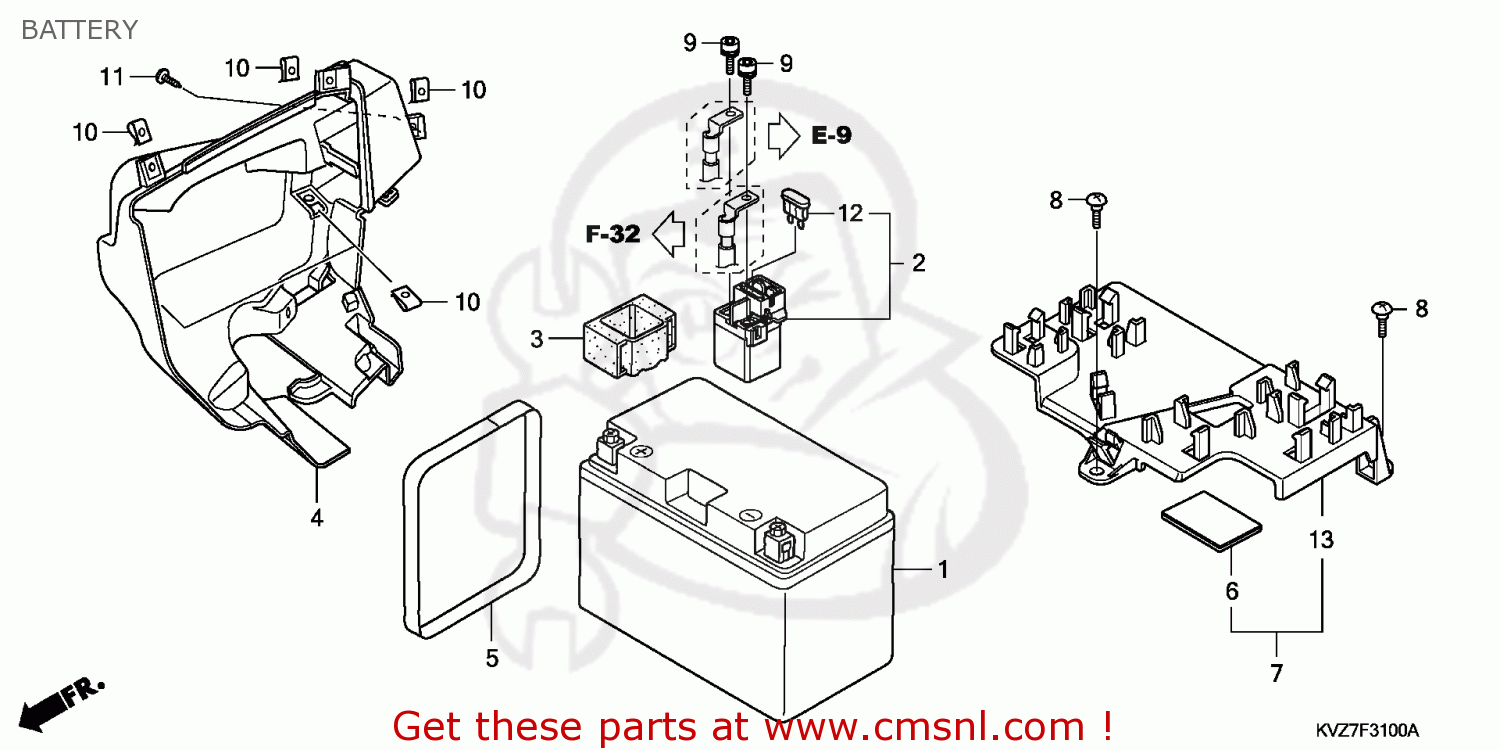 50323KVZ630 Band,battery Honda buy the 50323KVZ630 at CMSNL