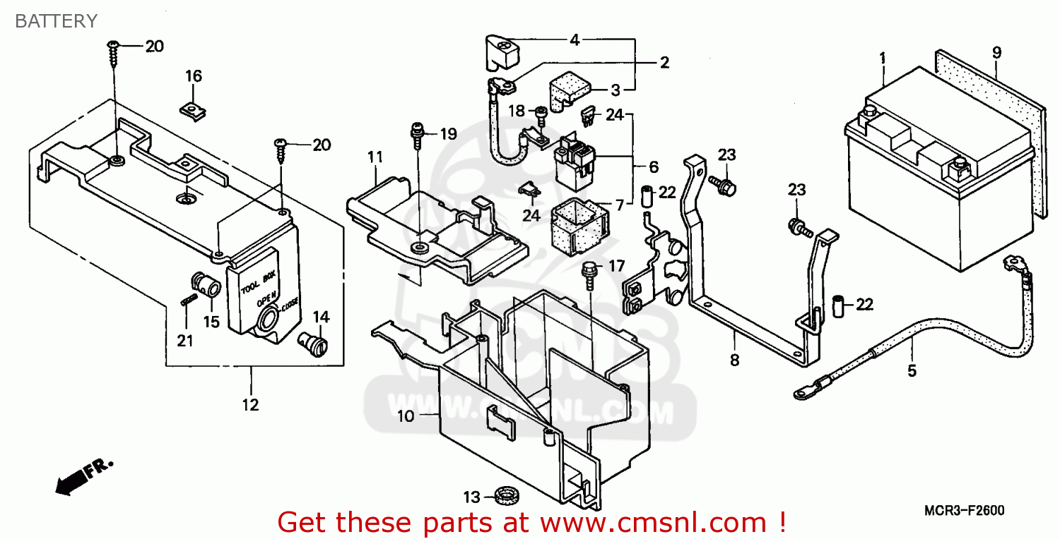 32401MCL000: Cable,start Bat Honda - buy the 32401-MCL-000 at CMSNL