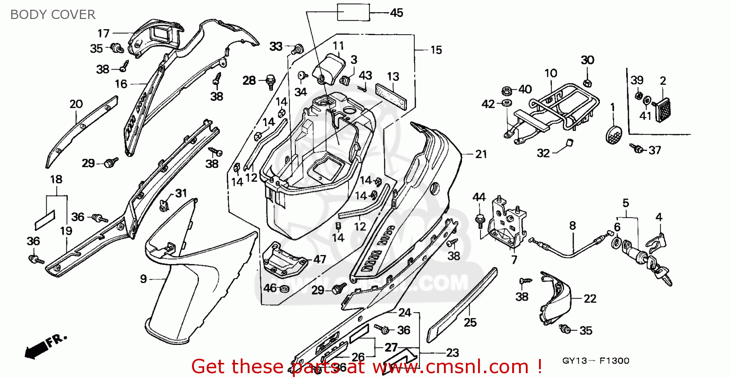 83460GY1650ZA: Set,r Side*type1* Honda - buy the 83460-GY1-650ZA at CMSNL