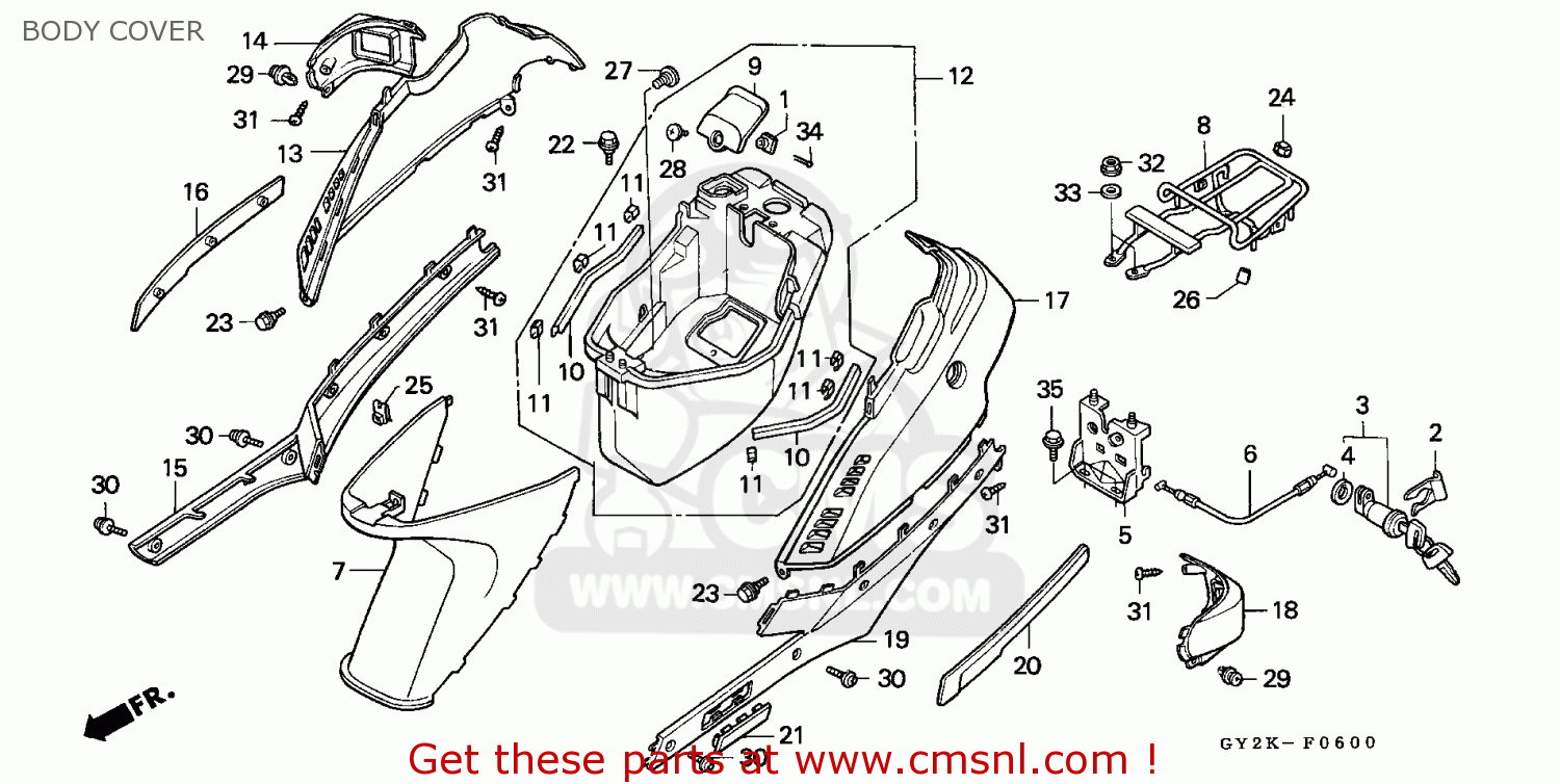 83502GY2900ZA: Cover,r.ta*nh138* Honda - buy the 83502-GY2-900ZA at CMSNL