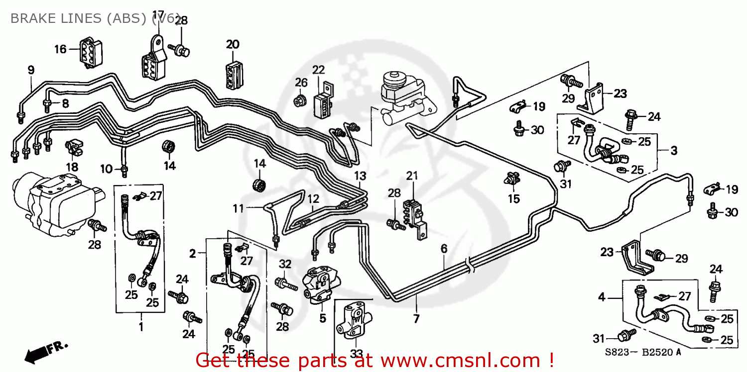 46378S87A50: Pipe Y Comp,brake Honda - buy the 46378-S87-A50 at CMSNL