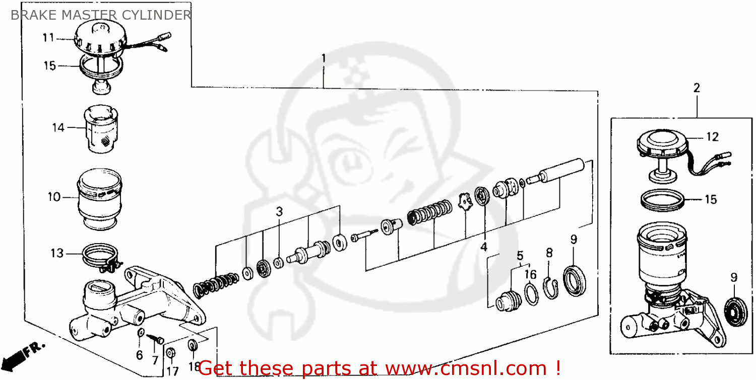 46100SH3N52 Master Cylinder A Honda buy the 46100SH3N52 at CMSNL