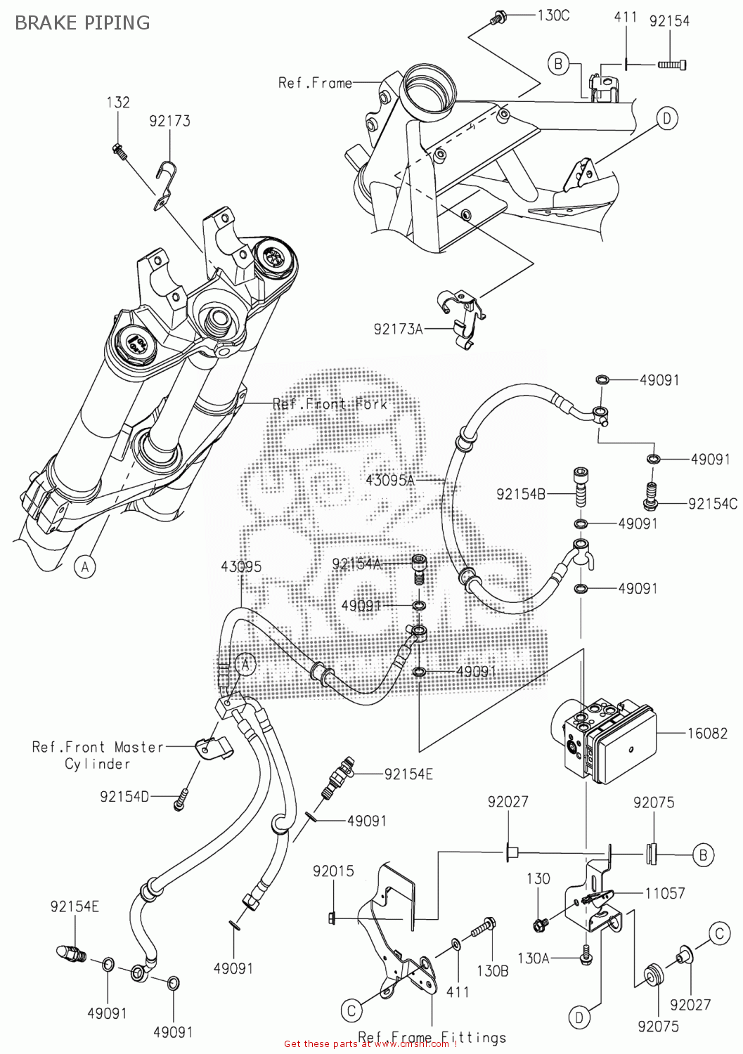 110572929 Bracket,abs Pump Unit Kawasaki buy the 110572929 at CMSNL