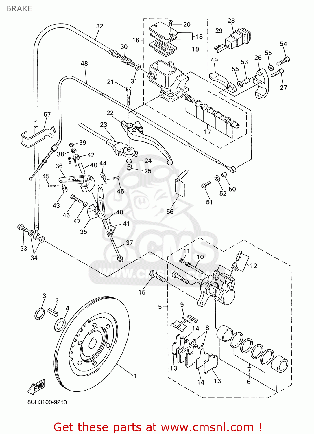 8DN8395000: Beam Switch Assy Yamaha - buy the 8DN-83950-00 at CMSNL