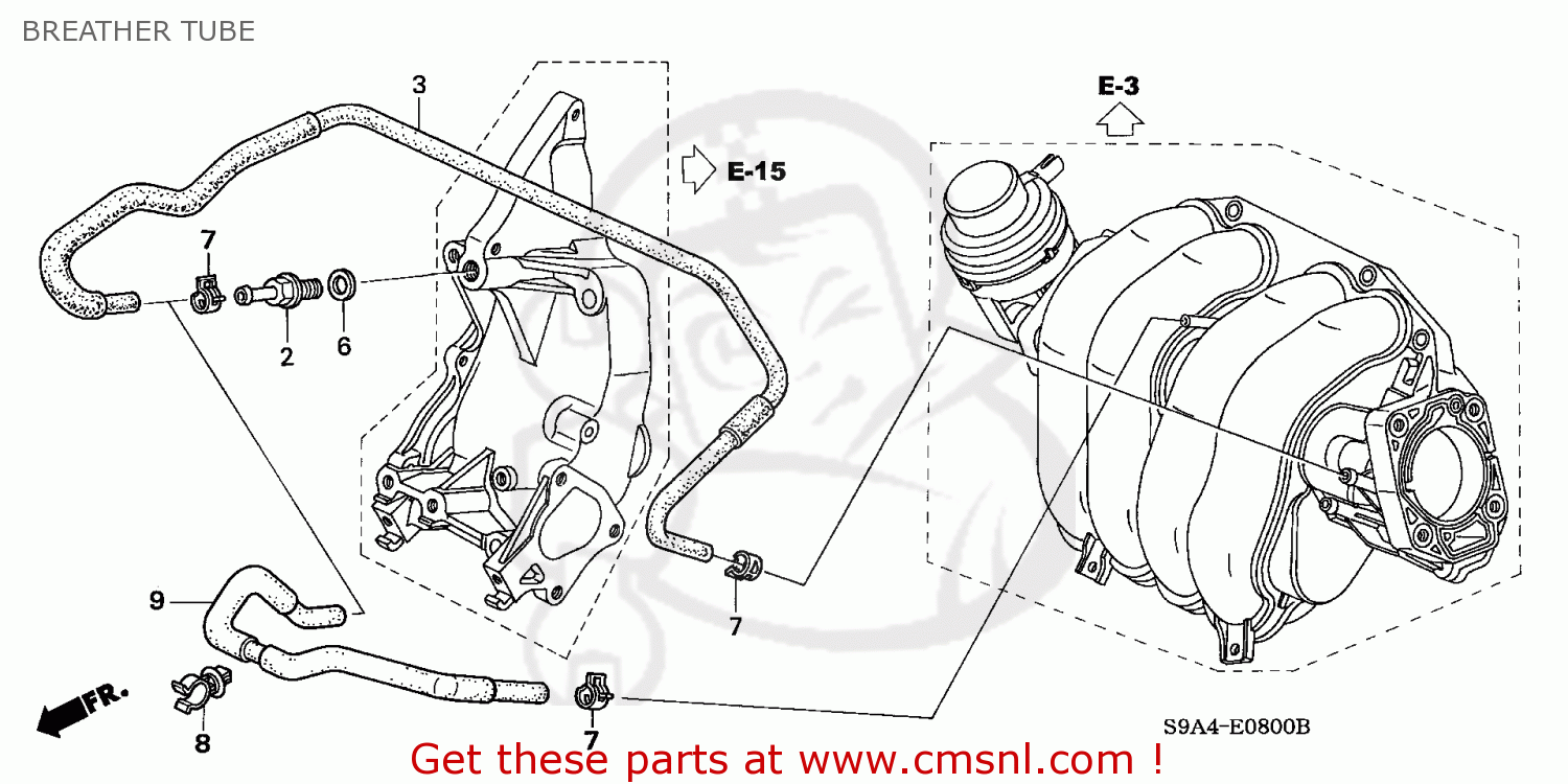 17131PPAA01 Tube Comp,pcv Honda buy the 17131PPAA01 at CMSNL