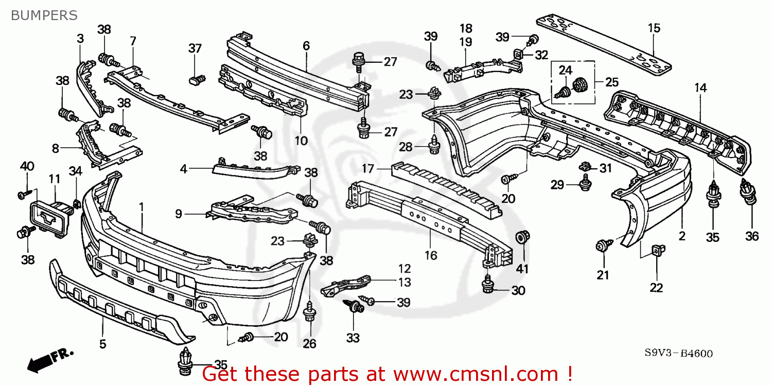 90107S9VA00: Stopper Bolt,rr B Honda - buy the 90107-S9V-A00 at CMSNL