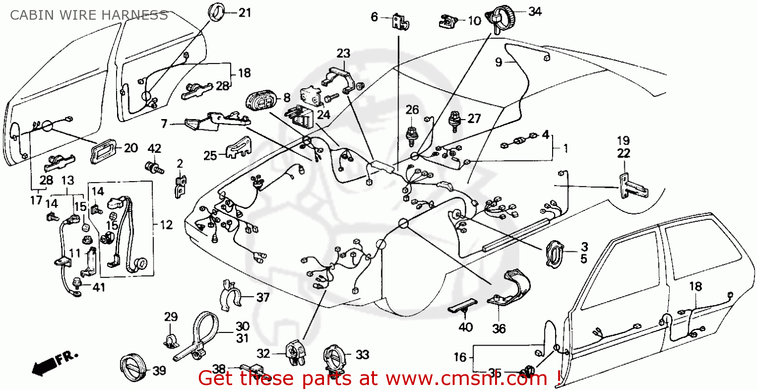 32100SE3A81 Wire Harness, Cabin Honda buy the 32100SE3A81 at CMSNL